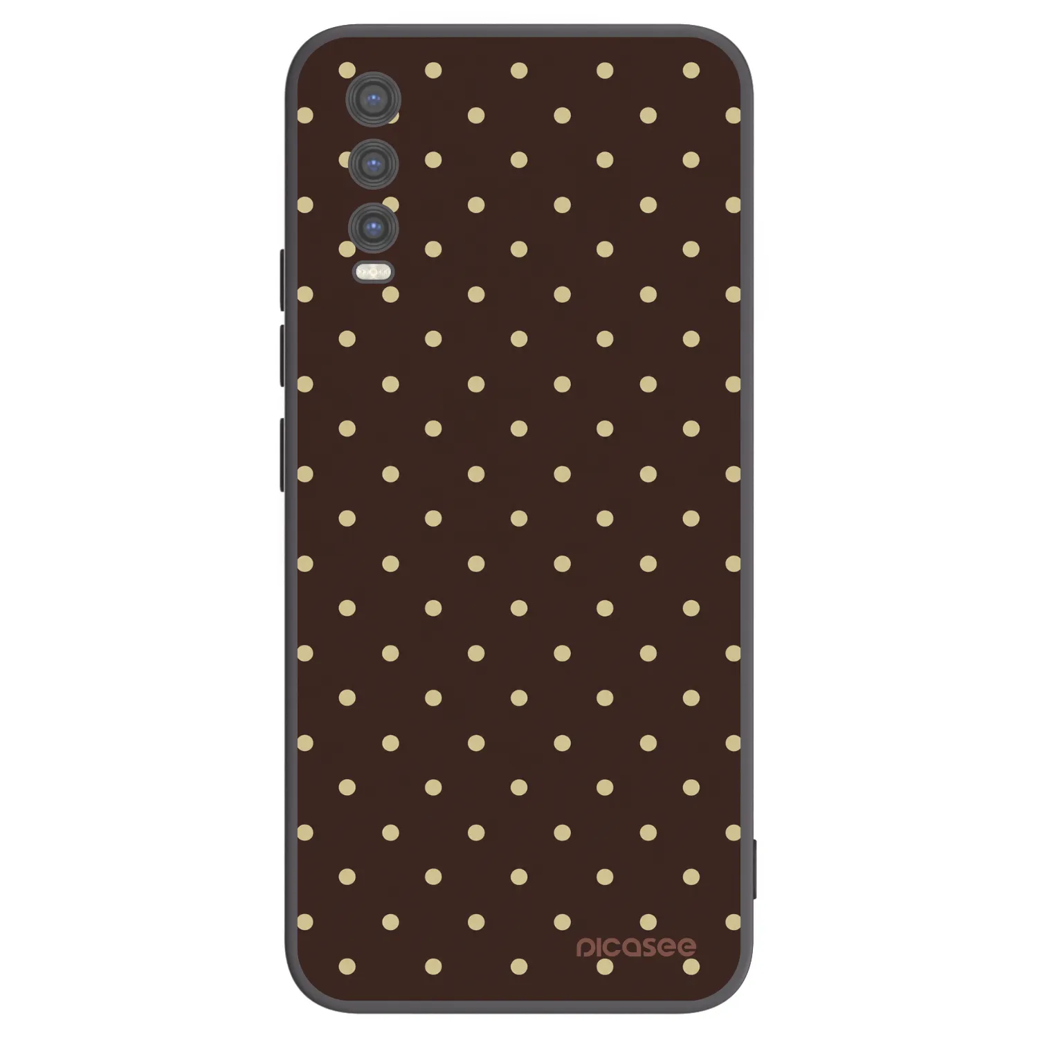 Picasee silikónový čierny obal pre Vivo Y20s - Vanilla Dots & Chocolate