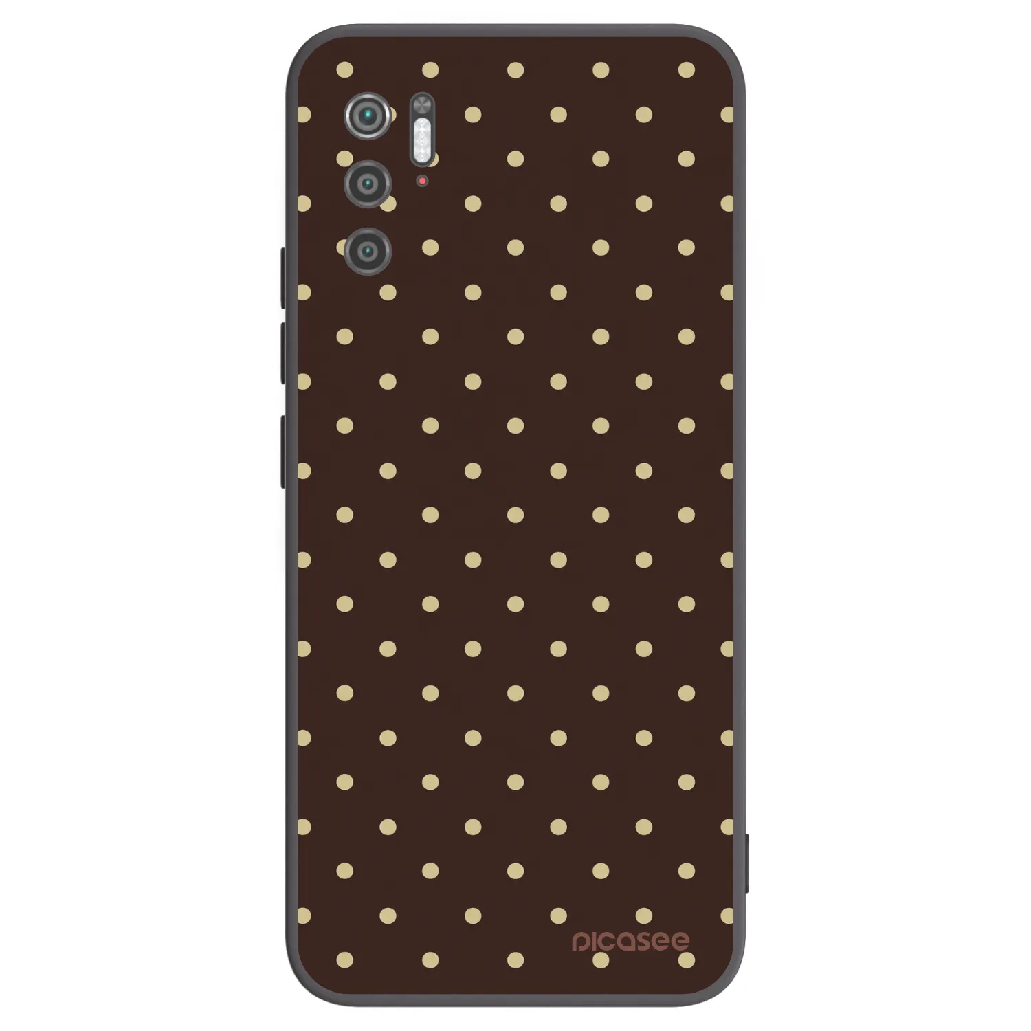 Picasee silikónový čierny obal pre Xiaomi Poco M3 Pro 5G - Vanilla Dots & Chocolate