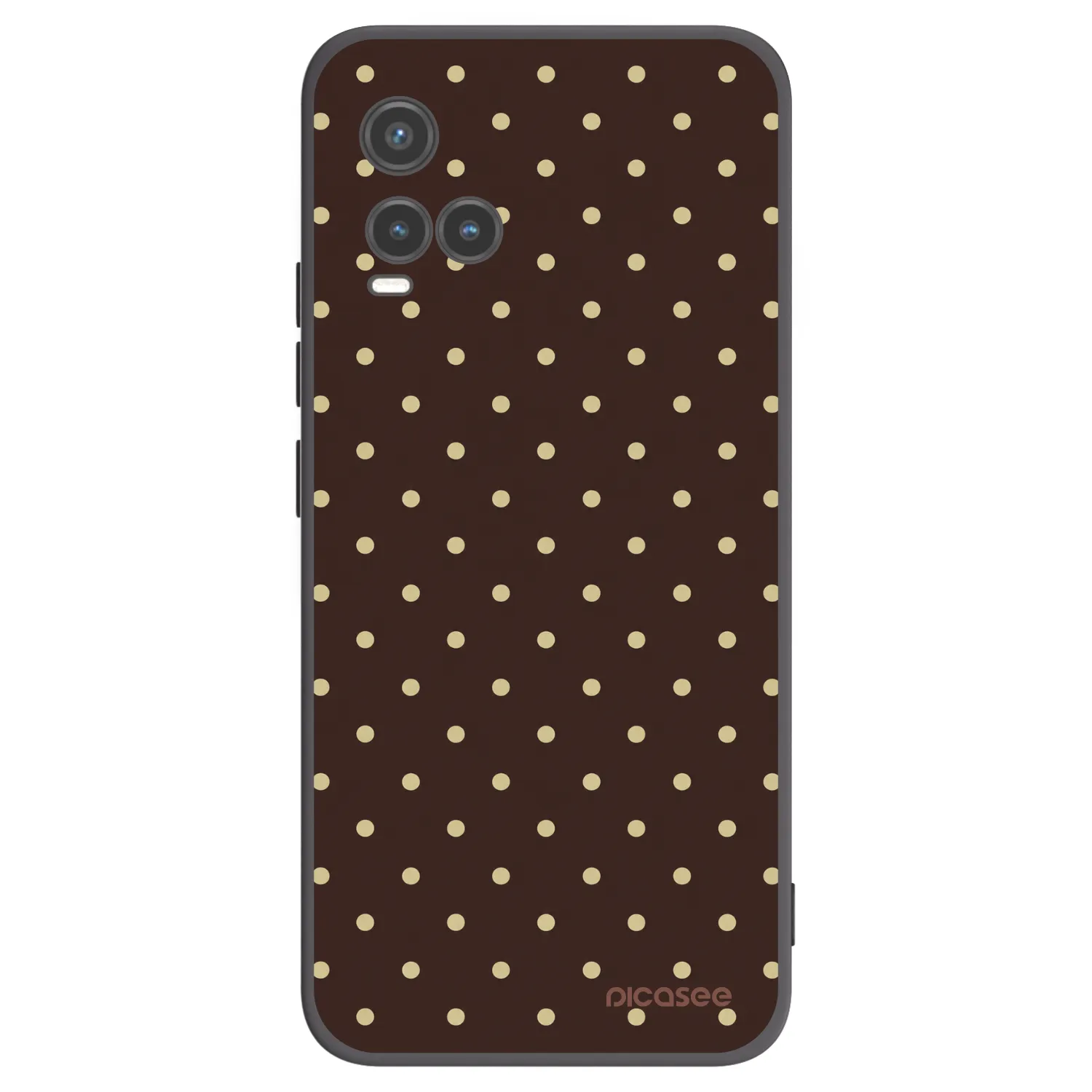Picasee silikónový čierny obal pre Vivo Y33s - Vanilla Dots & Chocolate