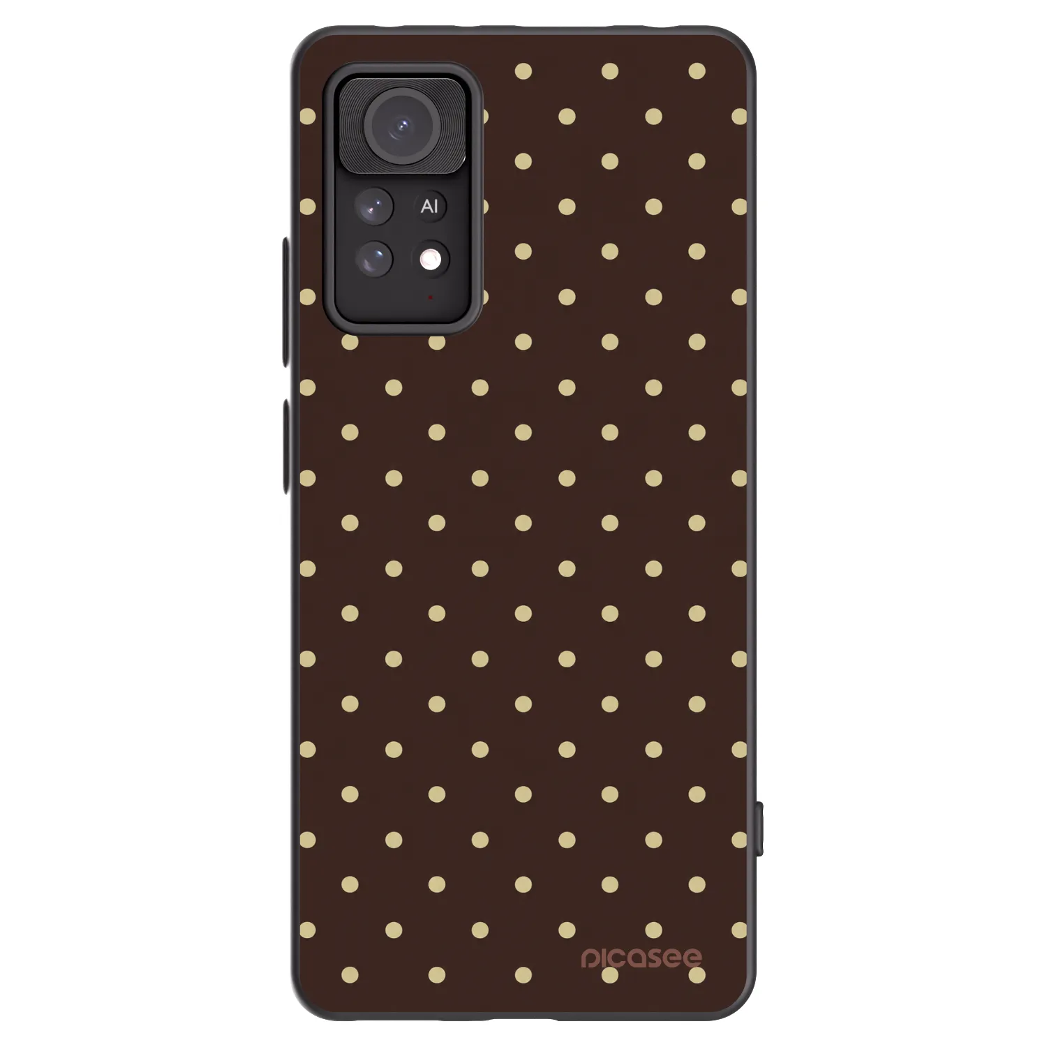 Picasee silikónový čierny obal pre Xiaomi Redmi Note 11 Pro 5G - Vanilla Dots & Chocolate