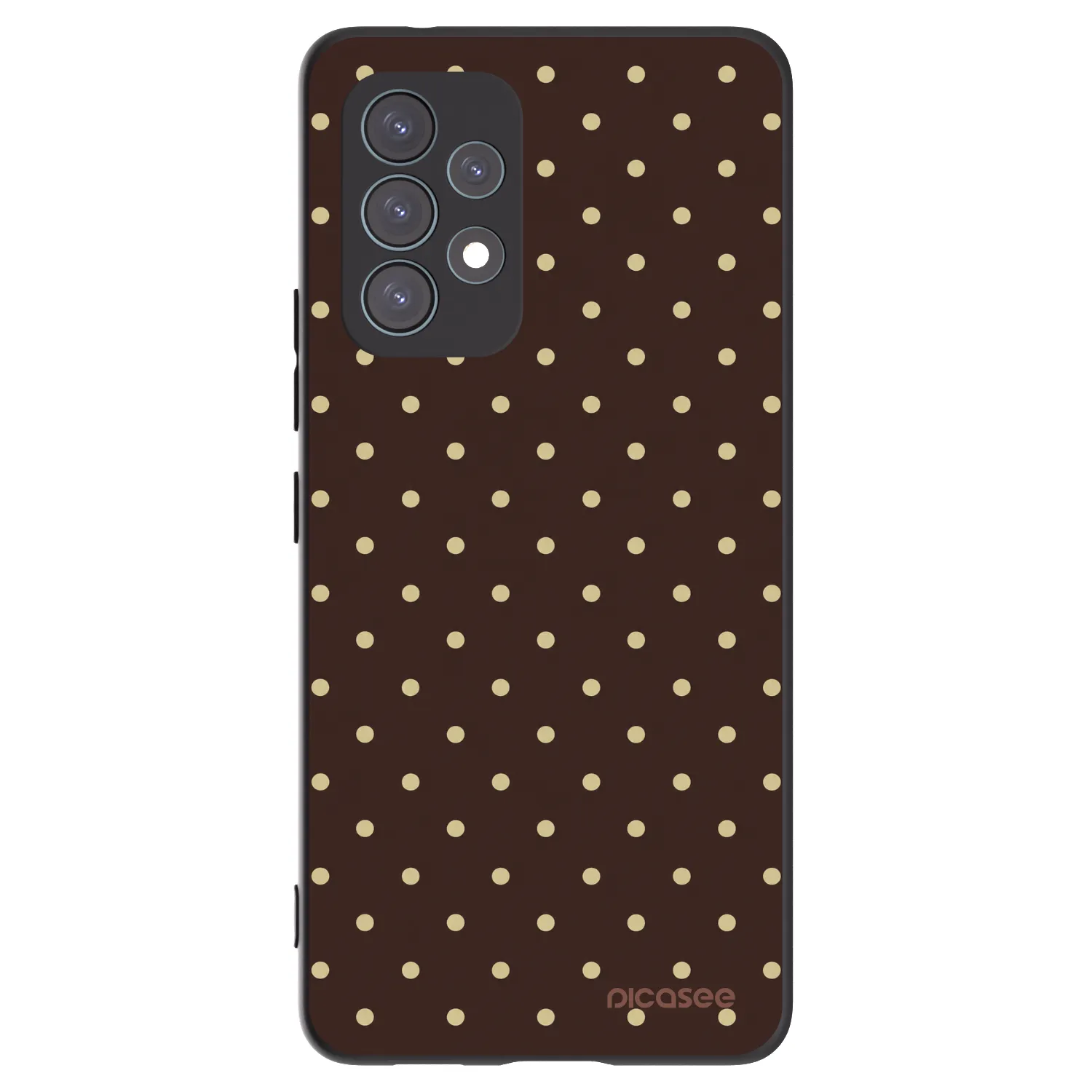Picasee silikónový čierny obal pre Samsung Galaxy A53 5G A536 - Vanilla Dots & Chocolate