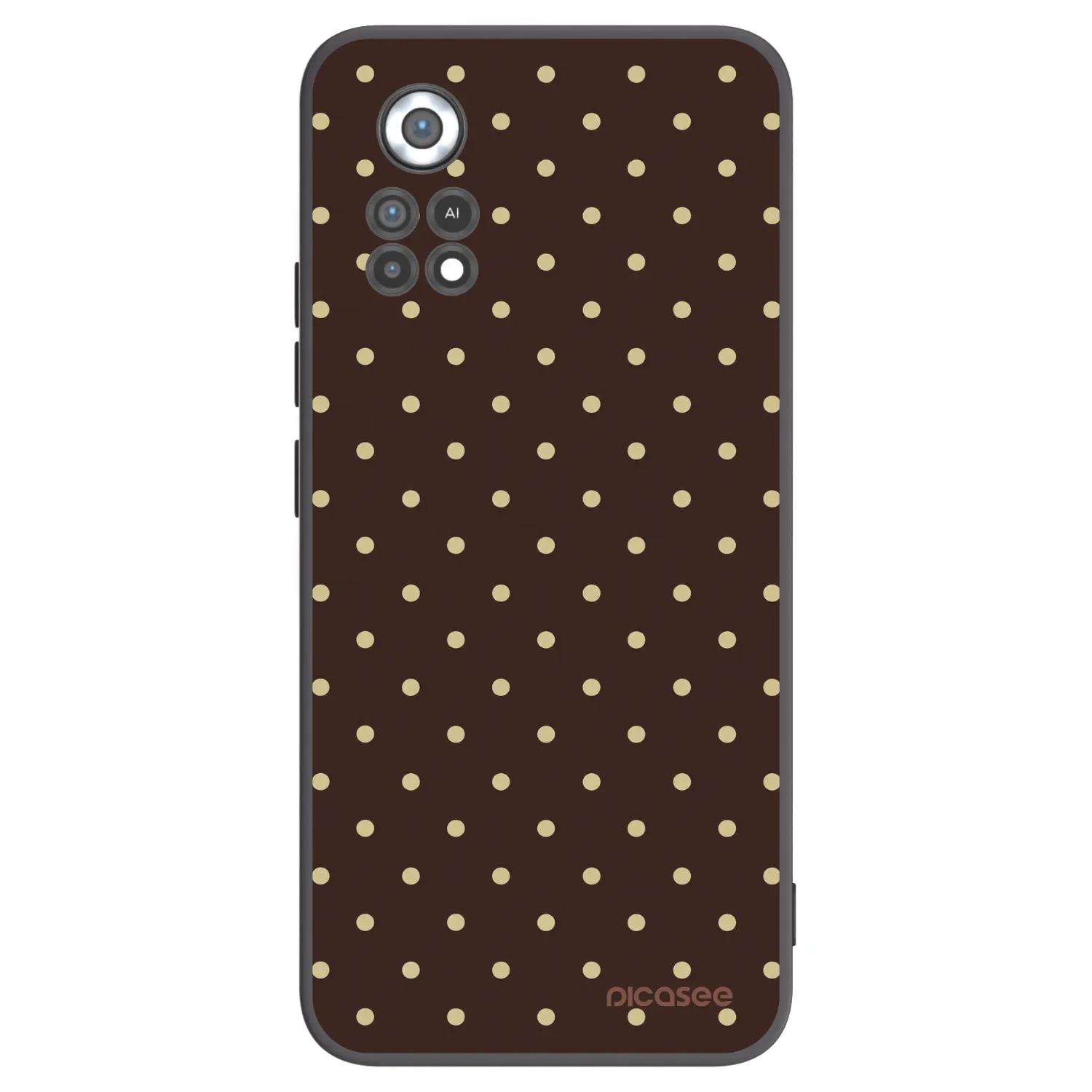 Picasee silikónový čierny obal pre Xiaomi Poco X4 Pro 5G - Vanilla Dots & Chocolate