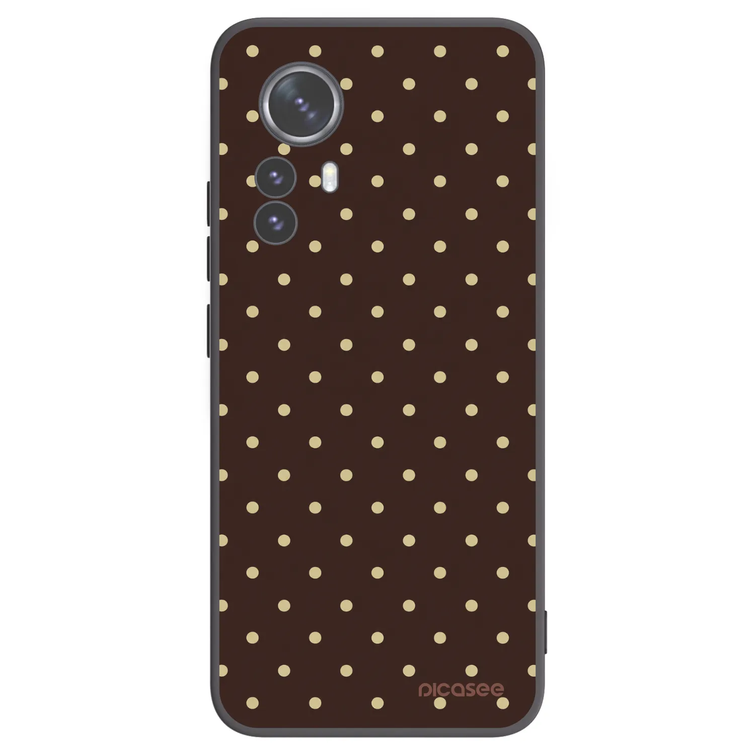 Picasee silikónový čierny obal pre Xiaomi 12 Pro - Vanilla Dots & Chocolate
