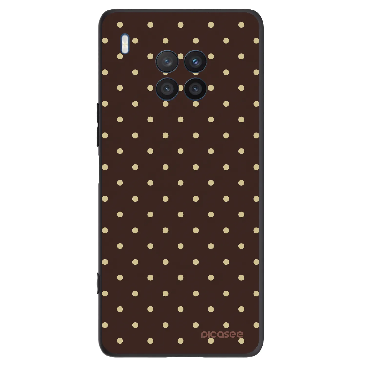 Picasee silikónový čierny obal pre Honor 50 Lite - Vanilla Dots & Chocolate