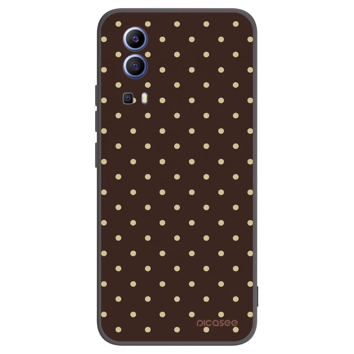 Picasee silikónový čierny obal pre Vivo Y52 5G - Vanilla Dots & Chocolate