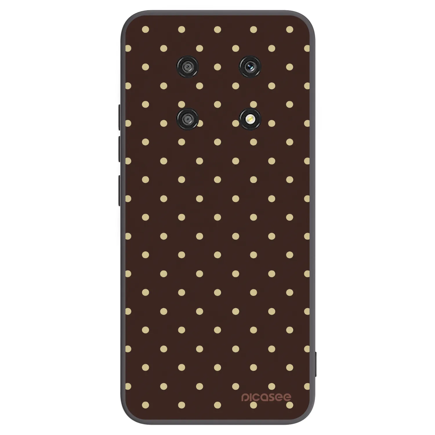 Picasee silikónový čierny obal pre Honor Magic4 Lite 5G - Vanilla Dots & Chocolate