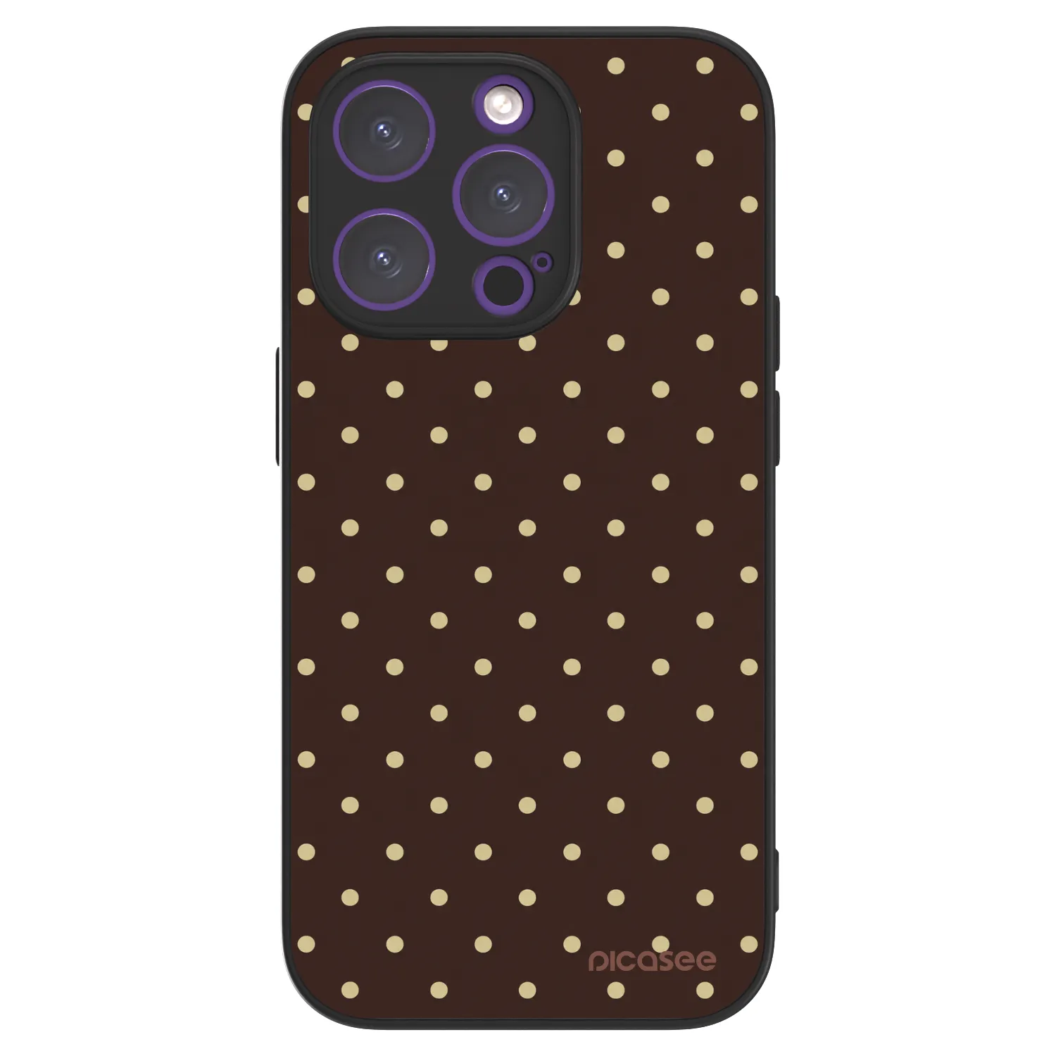 Picasee ULTIMATE CASE pro Apple iPhone 14 Pro - Vanilla Dots & Chocolate