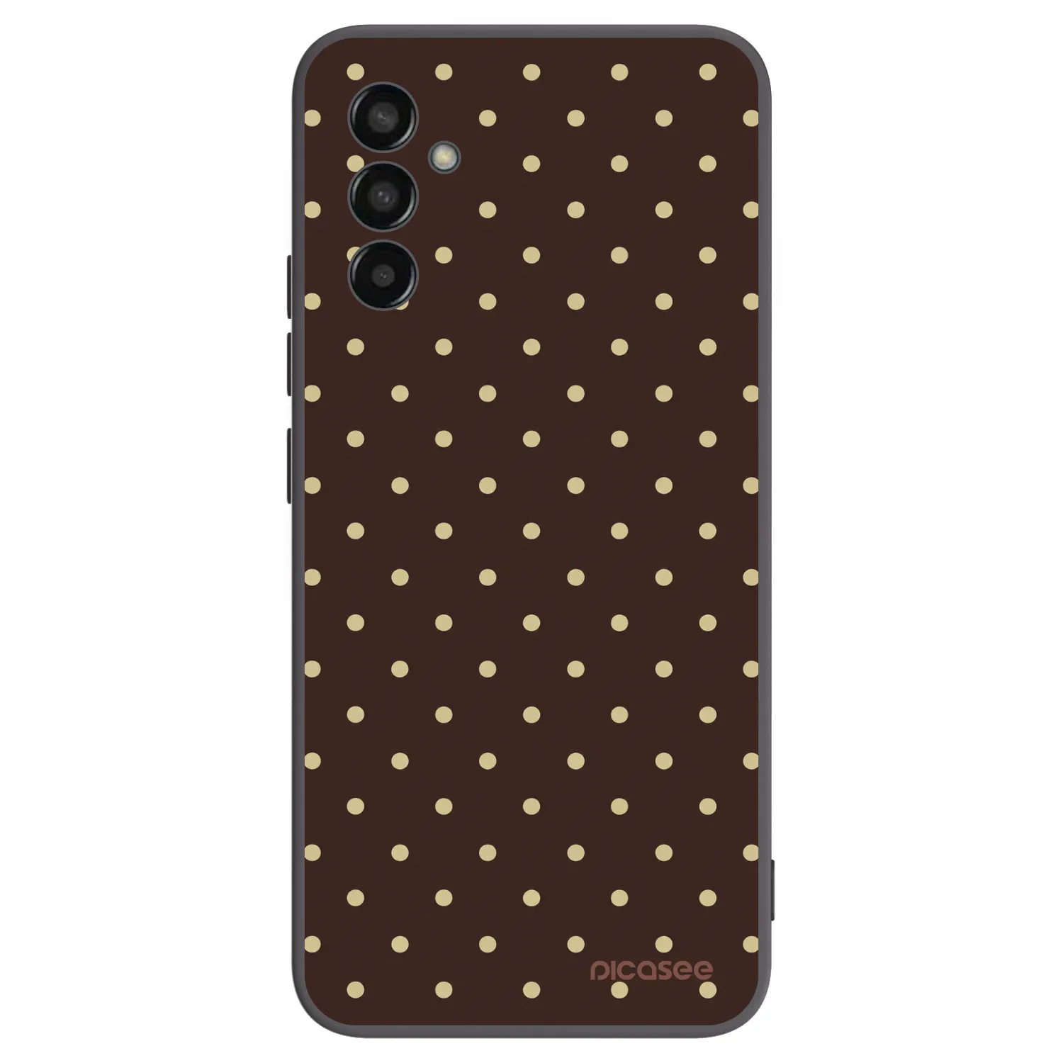 Picasee silikónový čierny obal pre Samsung Galaxy M13 M135F - Vanilla Dots & Chocolate