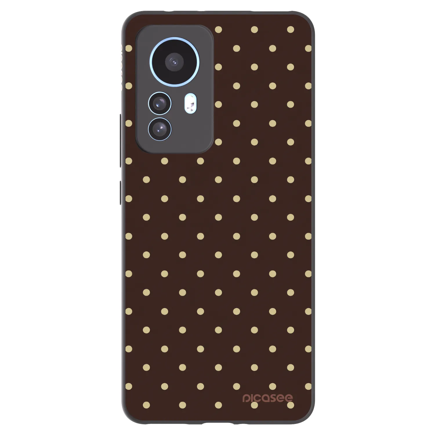 Picasee silikónový čierny obal pre Xiaomi 12T Pro - Vanilla Dots & Chocolate