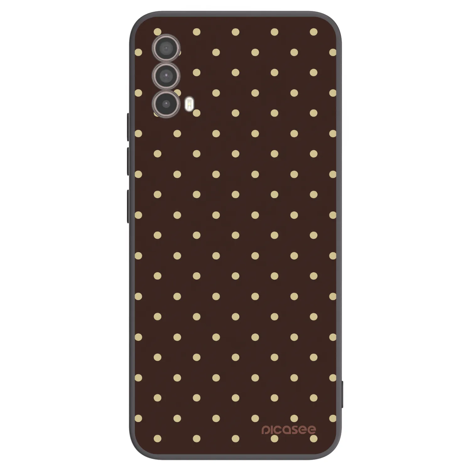Picasee silikónový čierny obal pre Motorola Moto E40 - Vanilla Dots & Chocolate