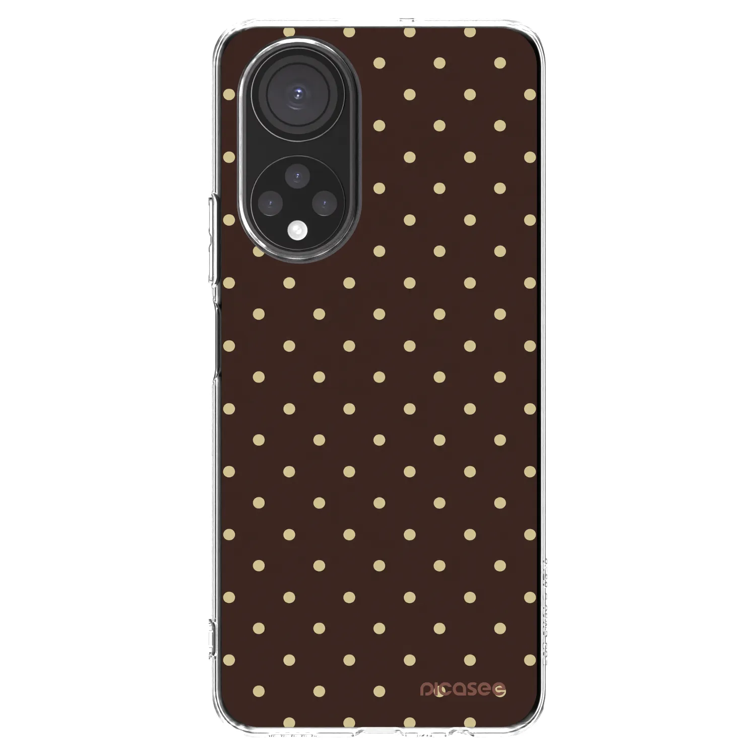 Picasee silikónový prehľadný obal pre Honor X7 - Vanilla Dots & Chocolate