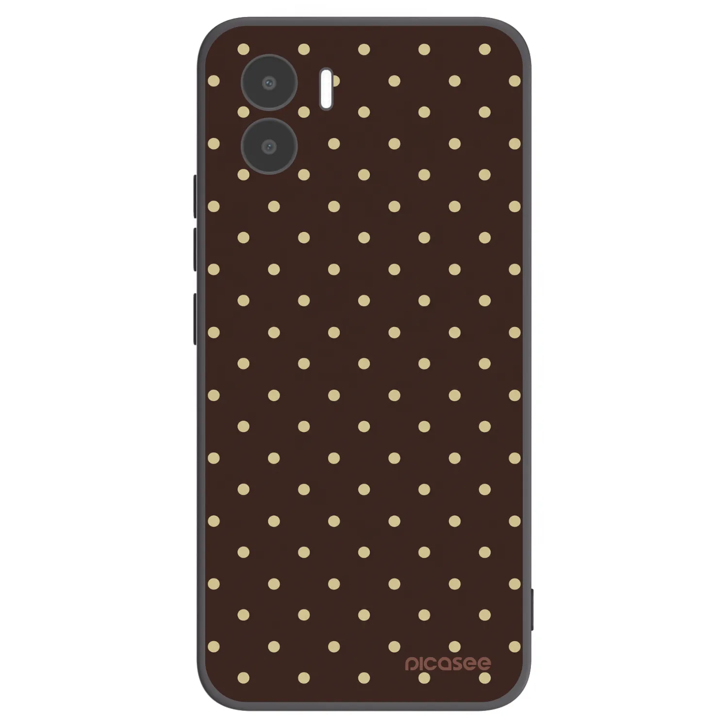 Picasee silikónový čierny obal pre Xiaomi Redmi A1 - Vanilla Dots & Chocolate