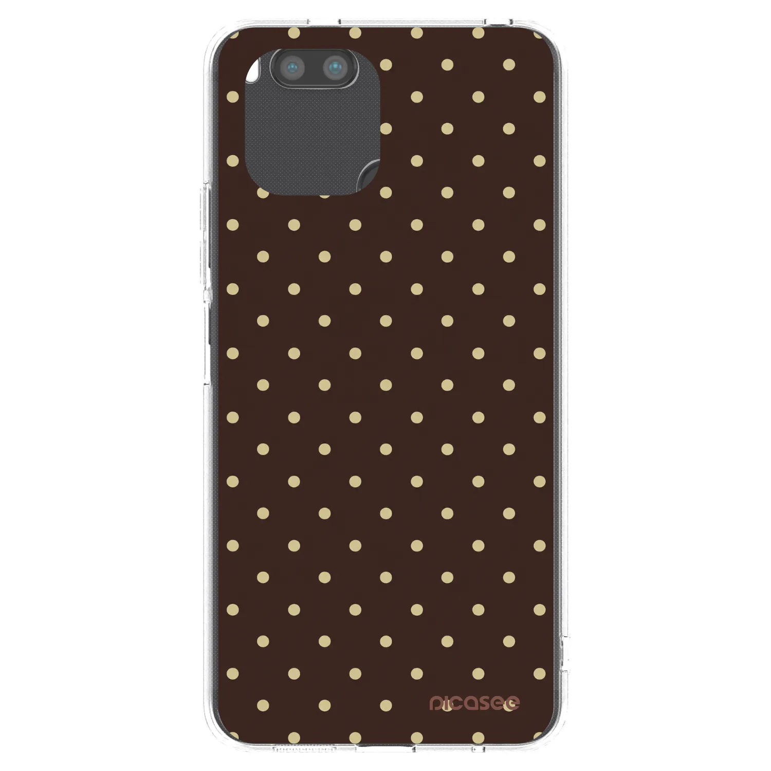 Picasee silikónový prehľadný obal pre Xiaomi Redmi A1 - Vanilla Dots & Chocolate