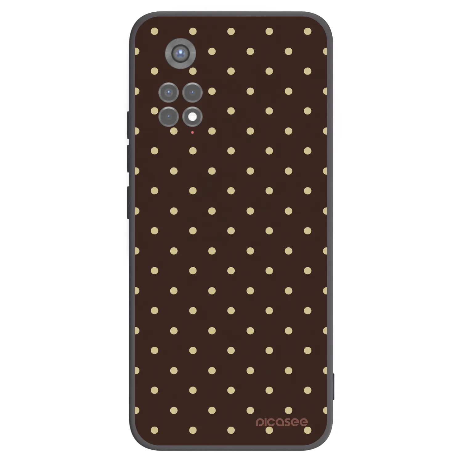 Picasee silikónový čierny obal pre Xiaomi Redmi Note 11S 5G - Vanilla Dots & Chocolate