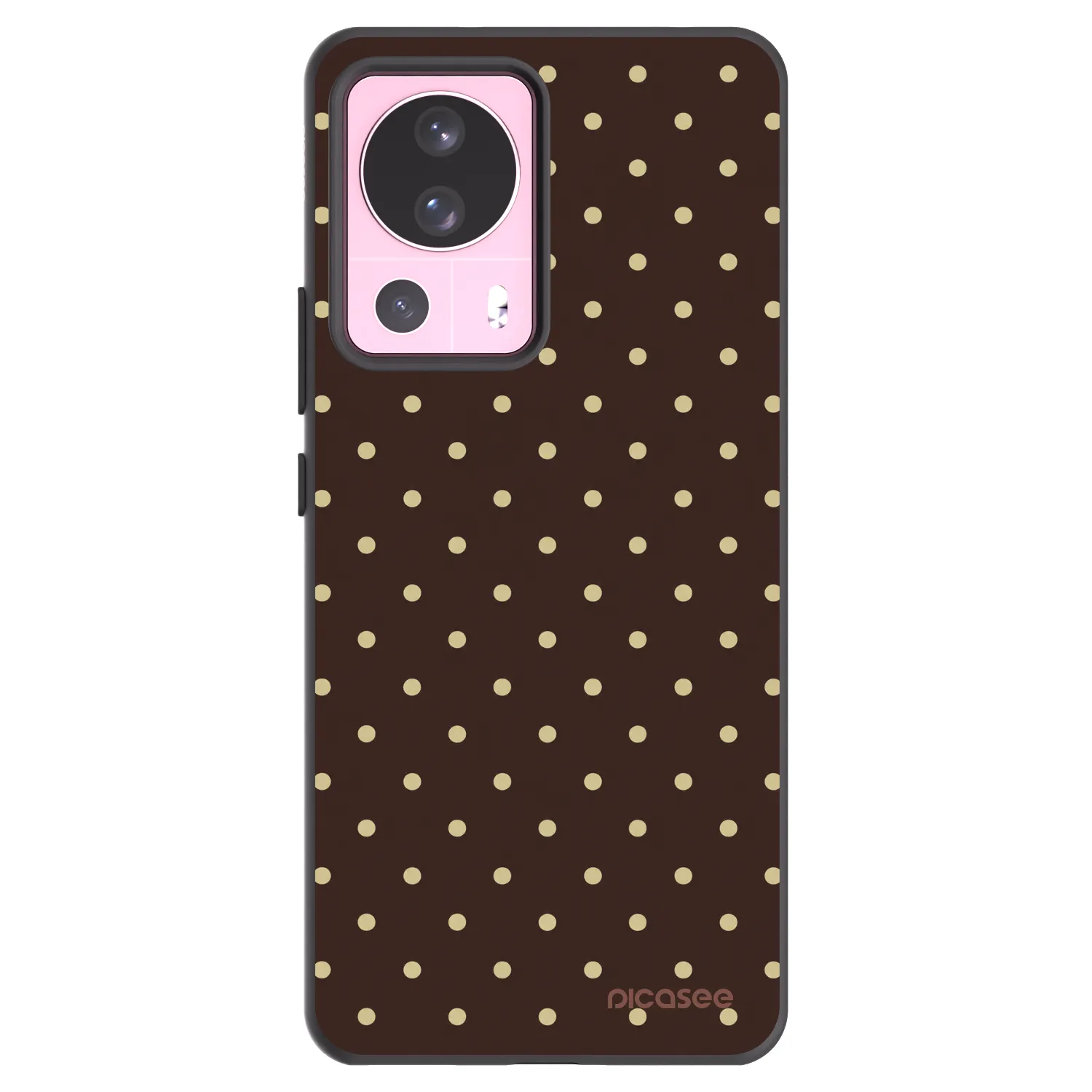 Picasee silikónový čierny obal pre Xiaomi 13 Lite - Vanilla Dots & Chocolate
