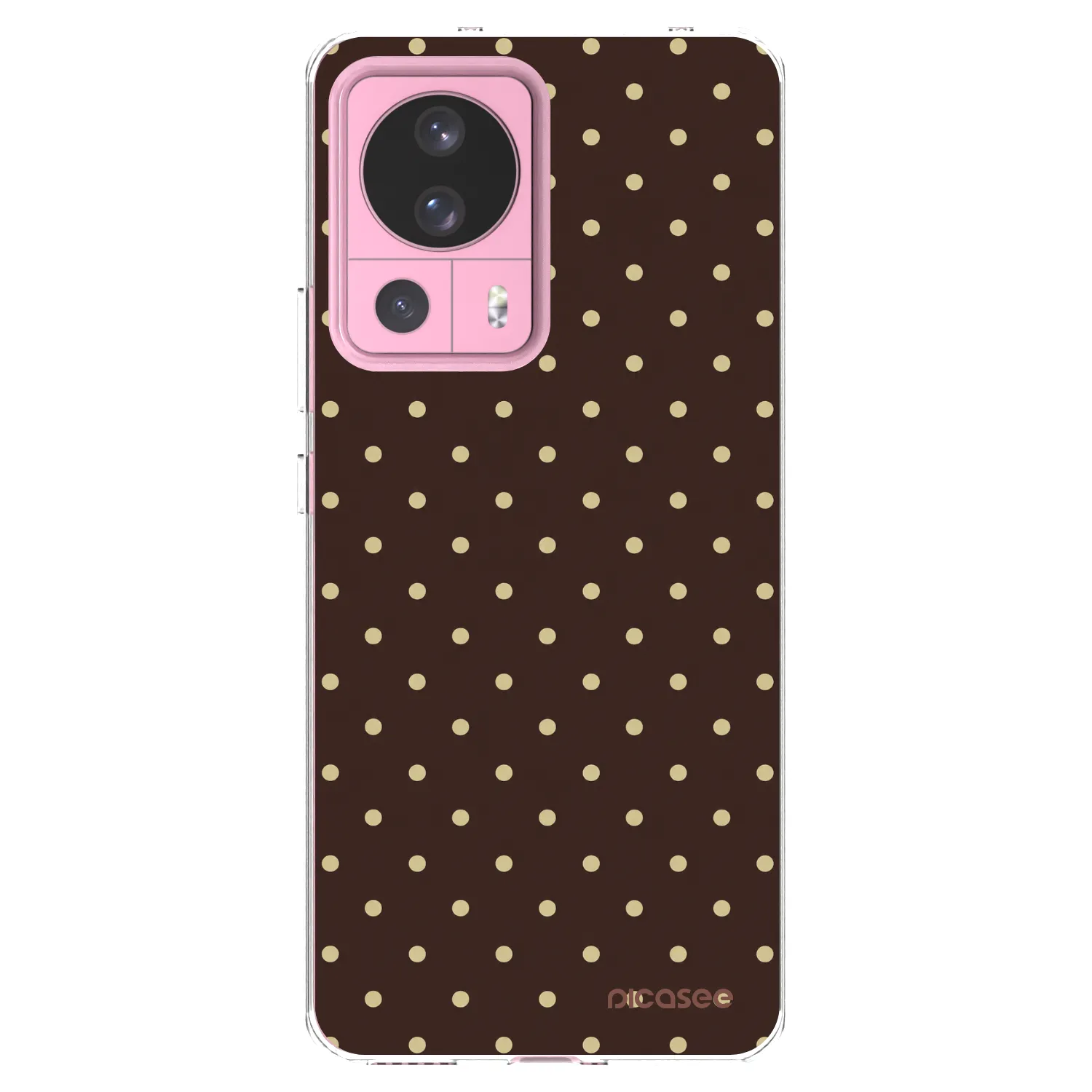 Picasee silikónový prehľadný obal pre Xiaomi 13 Lite - Vanilla Dots & Chocolate