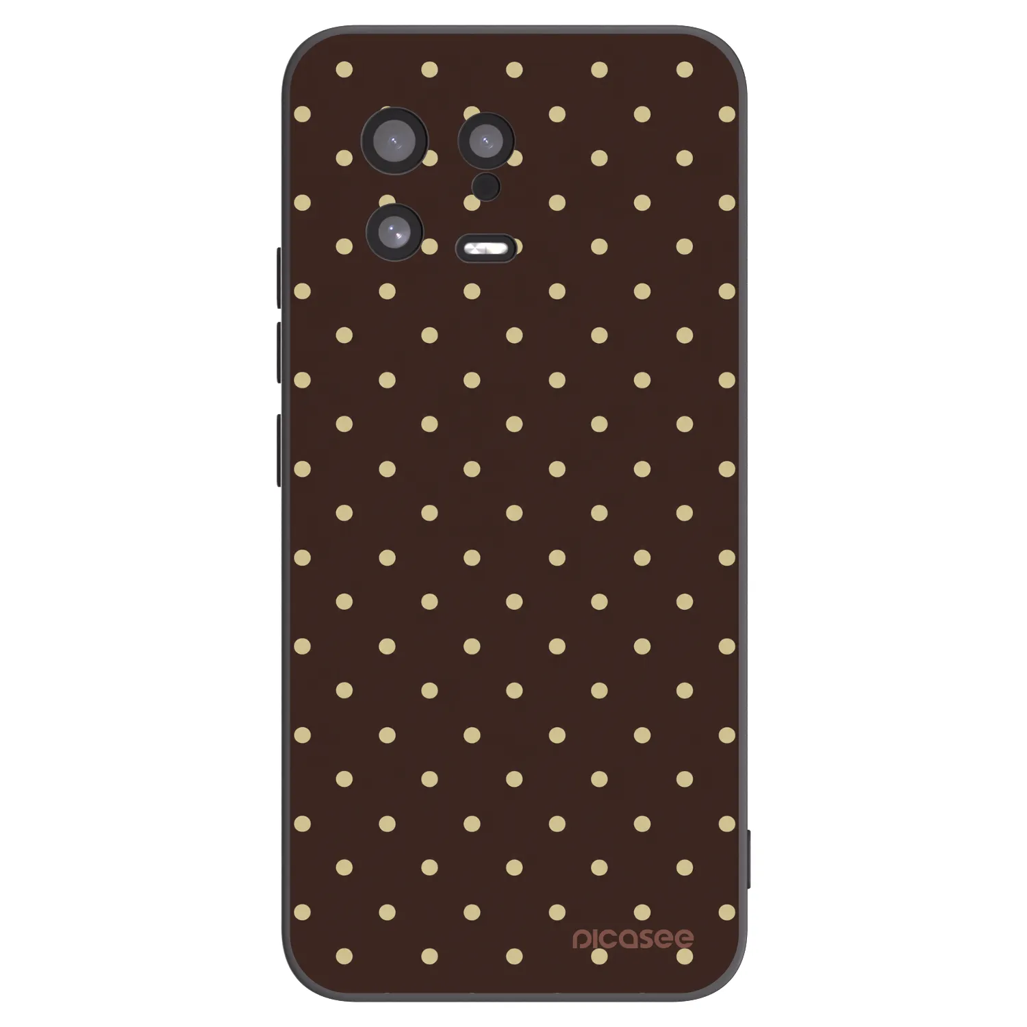 Picasee silikónový čierny obal pre Xiaomi 13 - Vanilla Dots & Chocolate