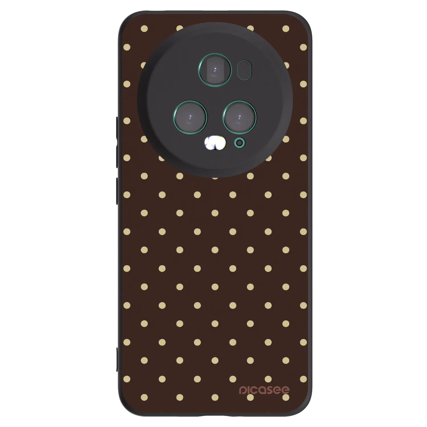 Picasee silikónový čierny obal pre Honor Magic5 Pro - Vanilla Dots & Chocolate