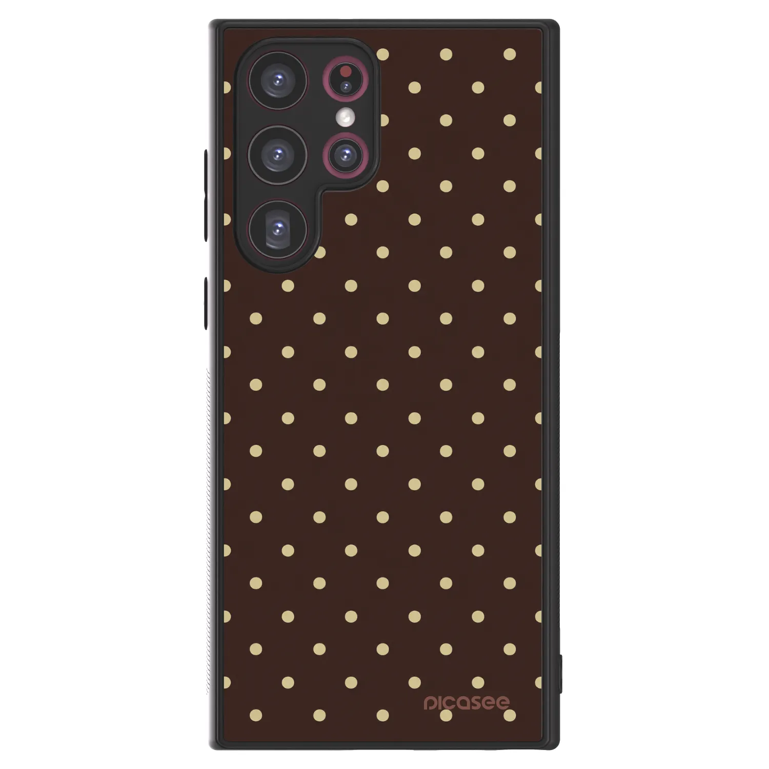 Picasee ULTIMATE CASE PowerShare pro Samsung Galaxy S22 Ultra 5G - Vanilla Dots & Chocolate
