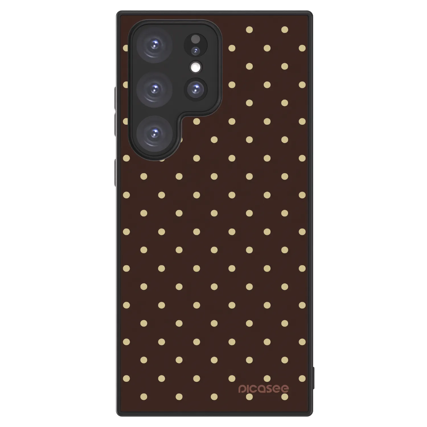 Picasee ULTIMATE CASE PowerShare pro Samsung Galaxy S23 Ultra 5G - Vanilla Dots & Chocolate