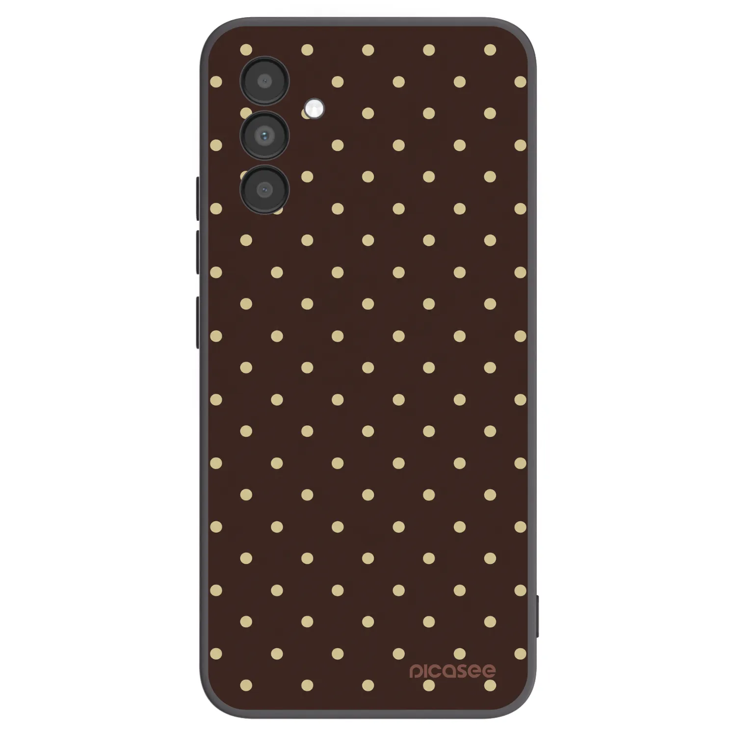 Picasee silikónový čierny obal pre Samsung Galaxy A04s A047F - Vanilla Dots & Chocolate