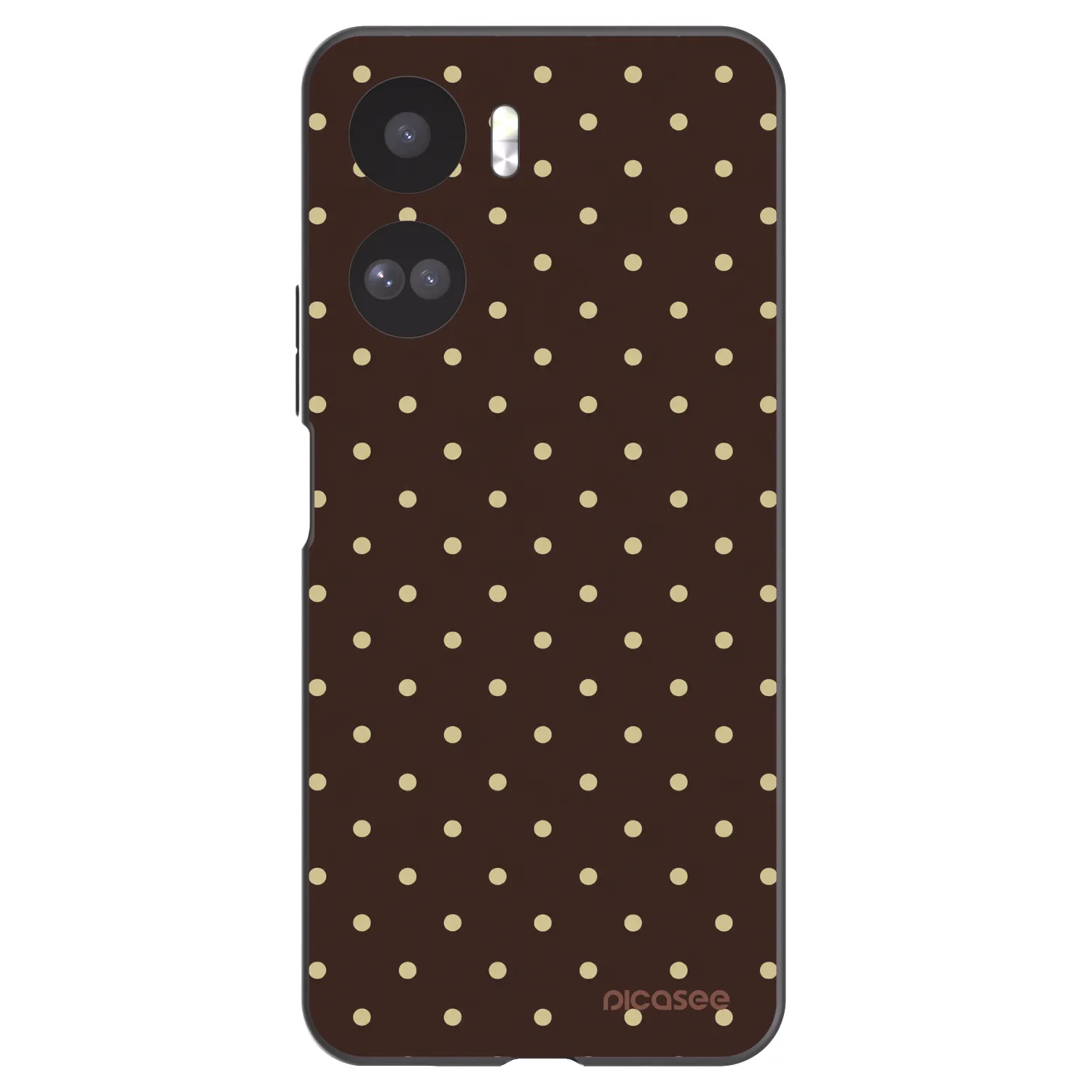 Picasee silikónový čierny obal pre Honor 90 Lite 5G - Vanilla Dots & Chocolate