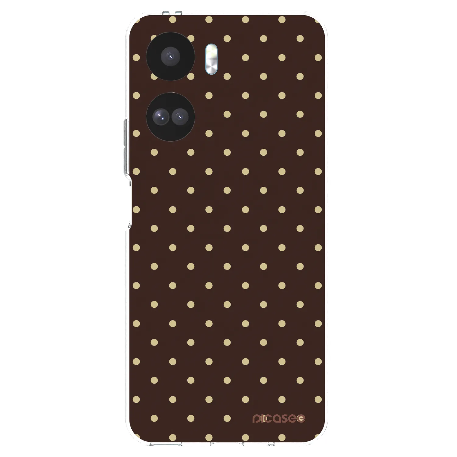 Picasee silikónový prehľadný obal pre Honor 90 Lite 5G - Vanilla Dots & Chocolate