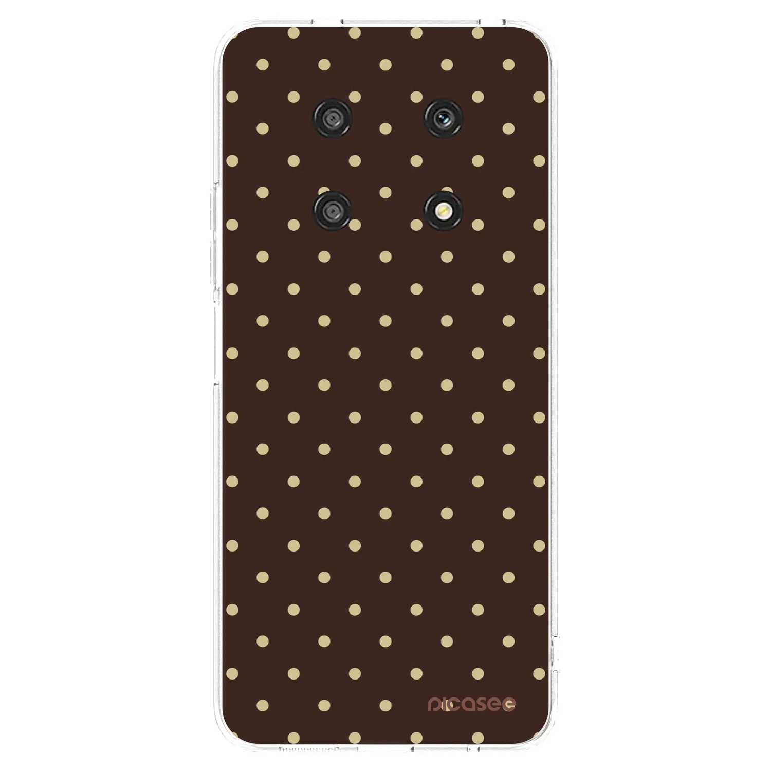 Picasee silikónový prehľadný obal pre Honor Magic4 Lite 5G - Vanilla Dots & Chocolate