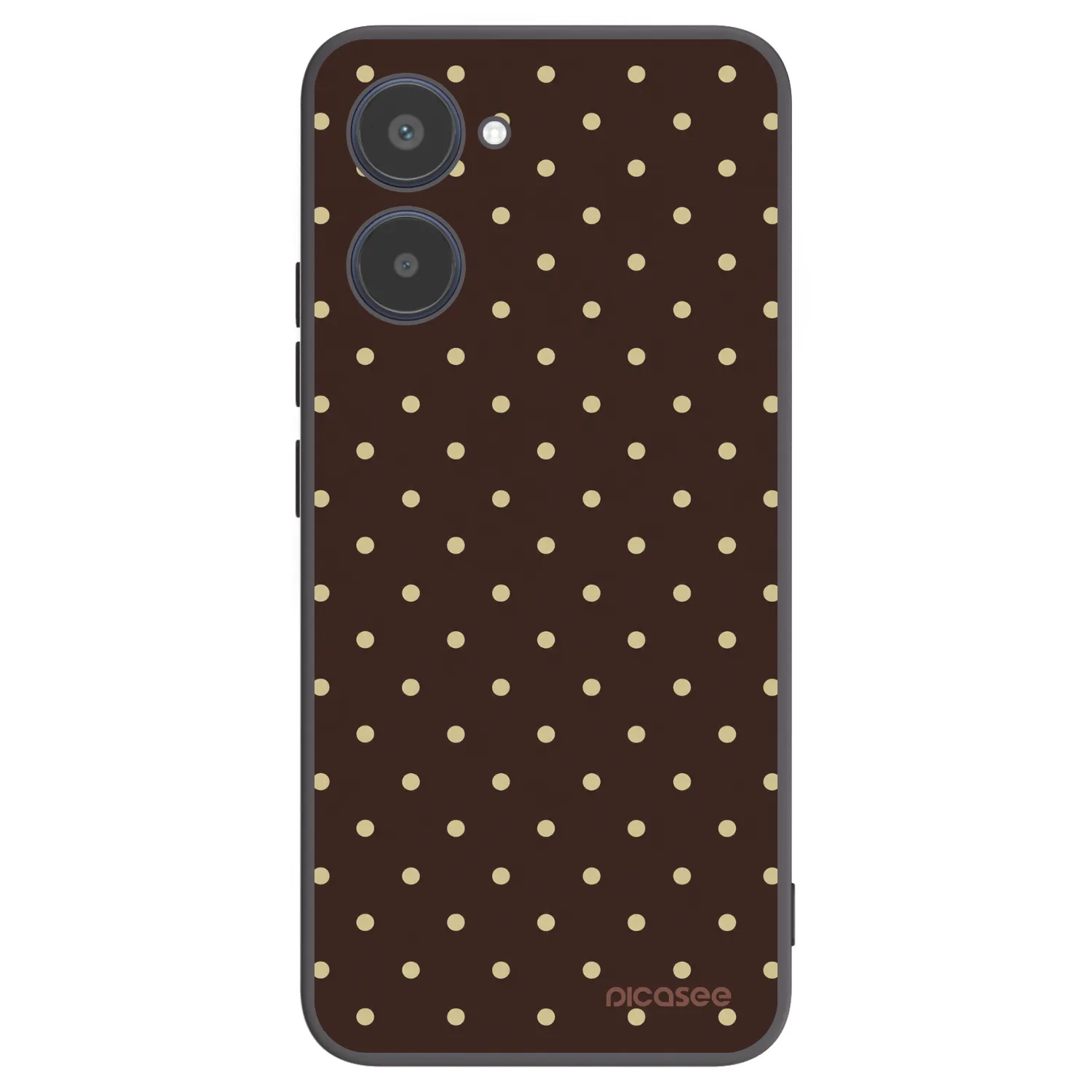 Picasee silikónový čierny obal pre Realme 10 4G - Vanilla Dots & Chocolate