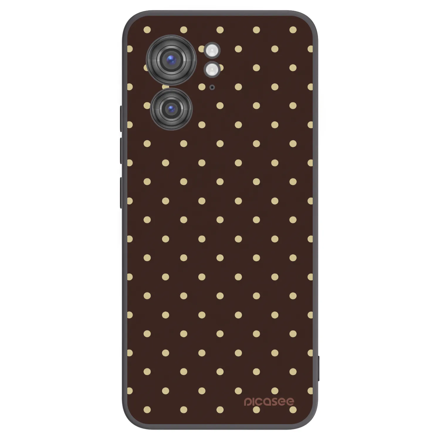 Picasee silikónový čierny obal pre Motorola Edge 40 - Vanilla Dots & Chocolate