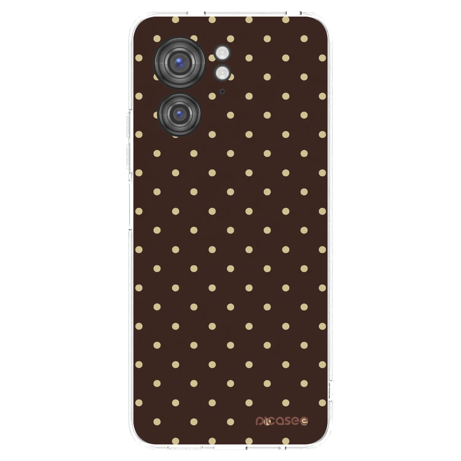 Picasee silikónový prehľadný obal pre Motorola Edge 40 - Vanilla Dots & Chocolate