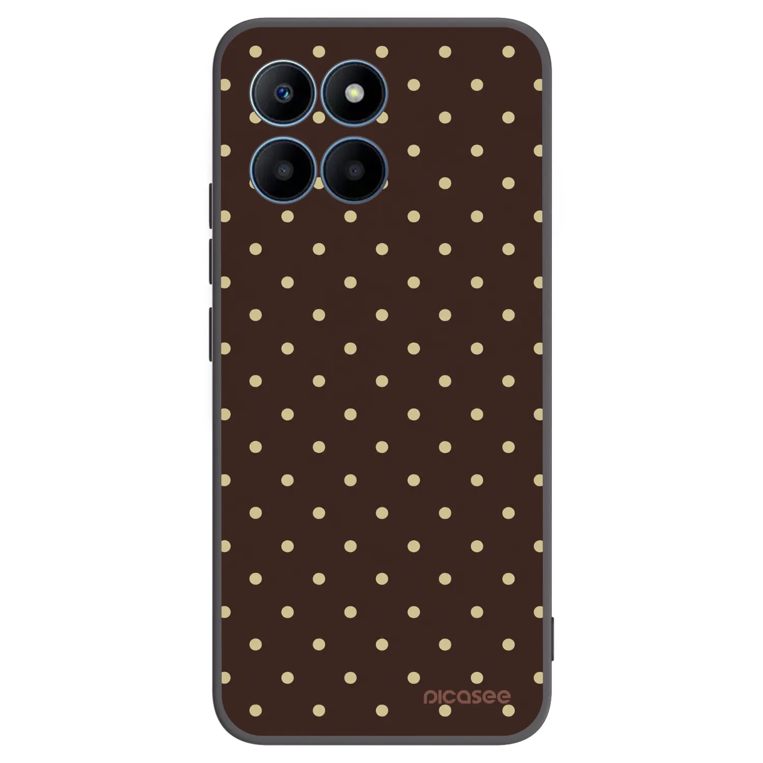Picasee silikónový čierny obal pre Honor 70 Lite - Vanilla Dots & Chocolate