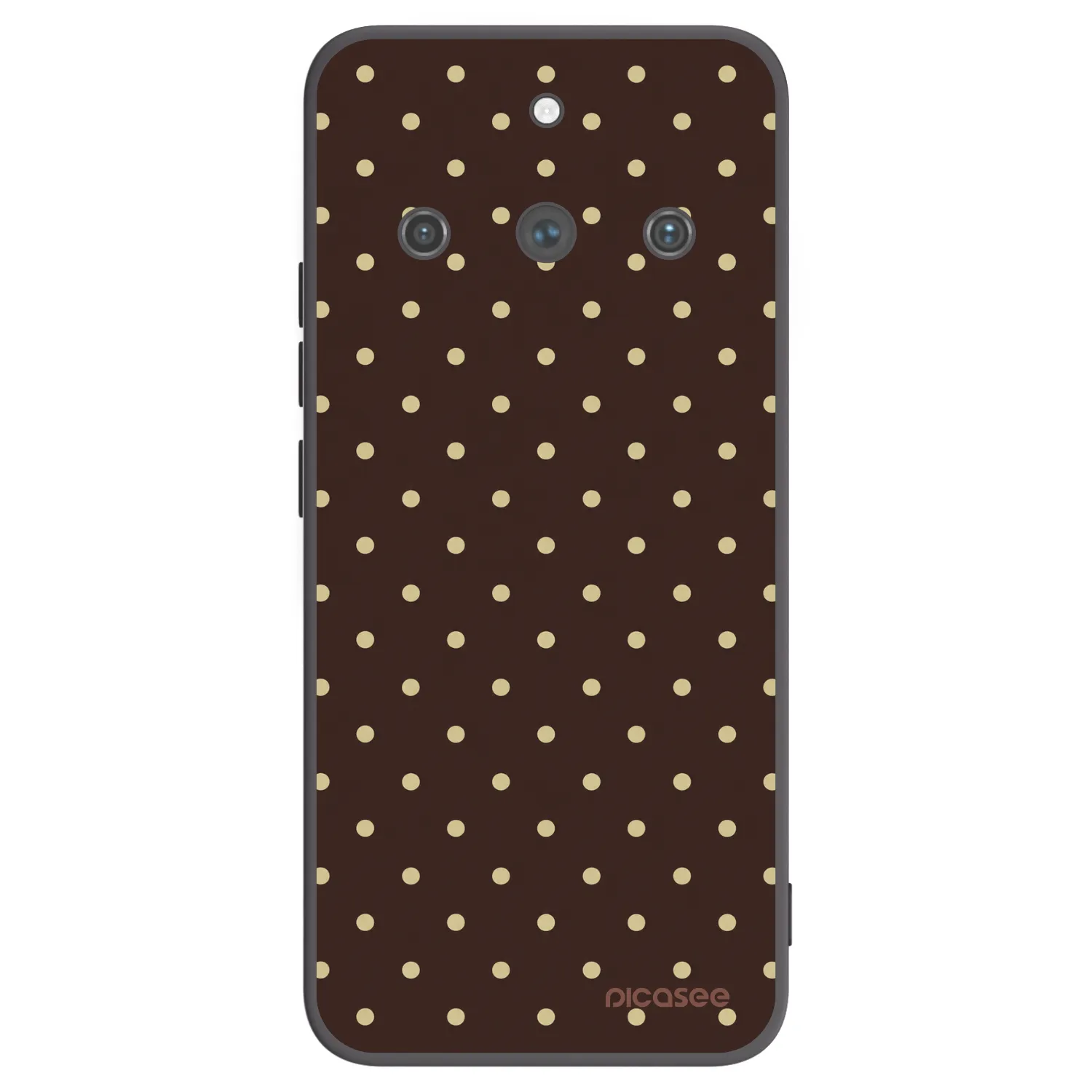 Picasee silikónový čierny obal pre Realme 11 Pro+ - Vanilla Dots & Chocolate