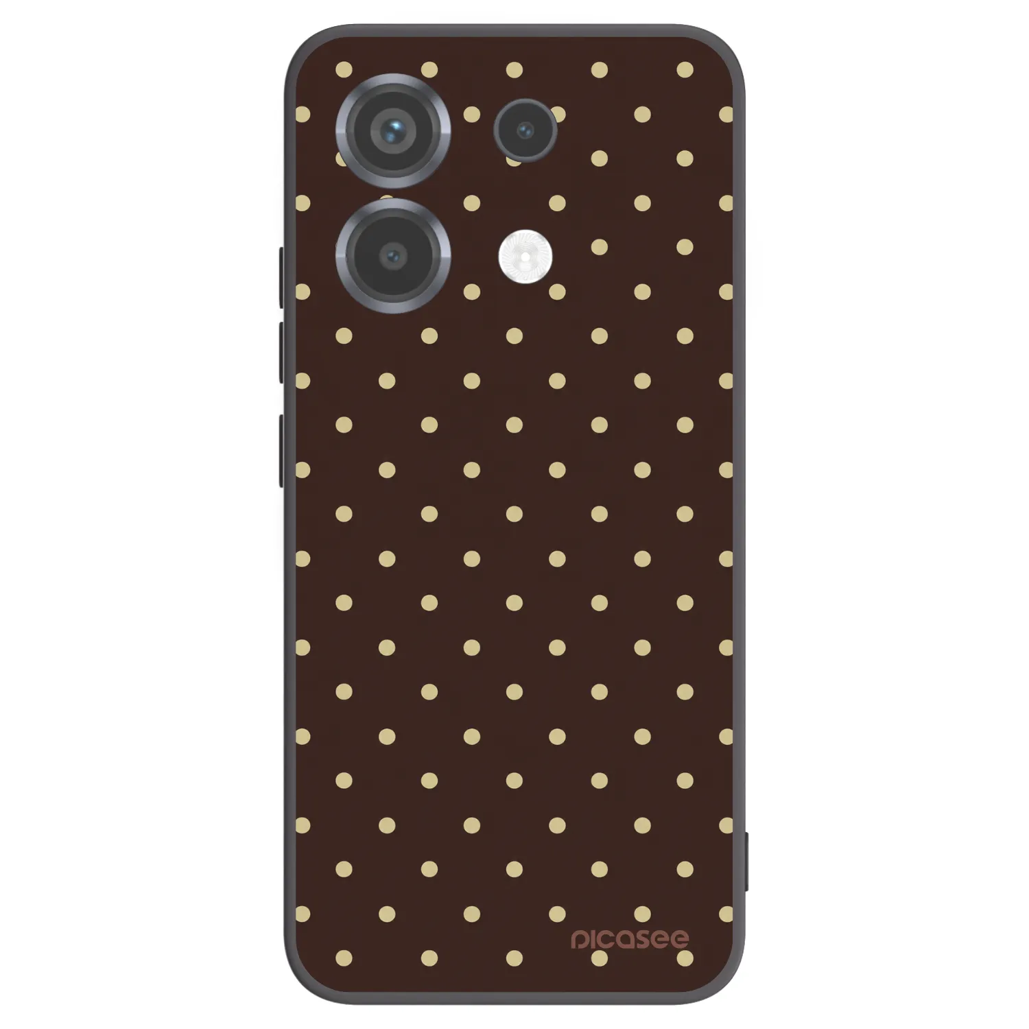 Picasee silikónový čierny obal pre Xiaomi Poco X6 - Vanilla Dots & Chocolate