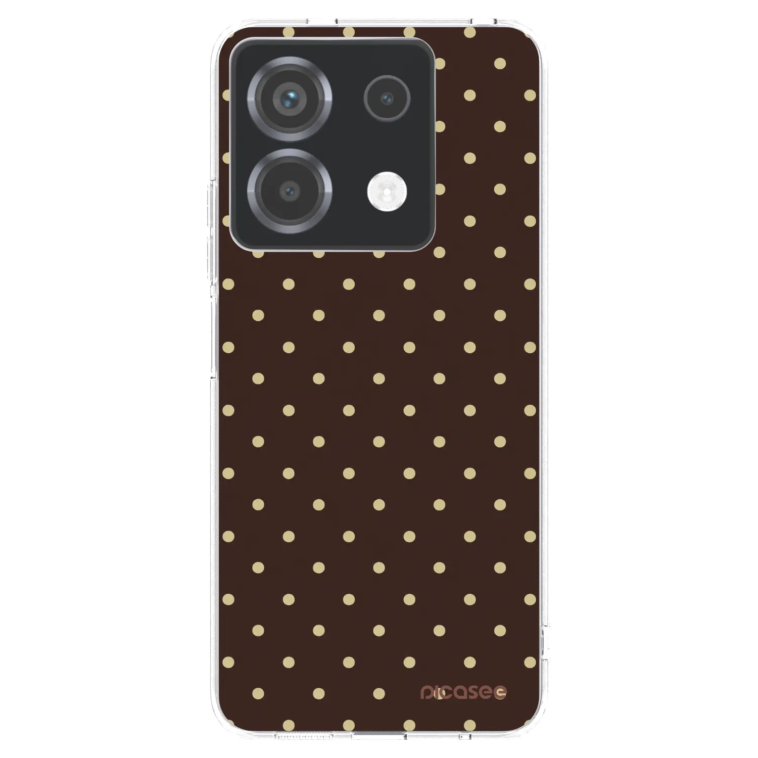 Picasee silikónový prehľadný obal pre Xiaomi Poco X6 - Vanilla Dots & Chocolate