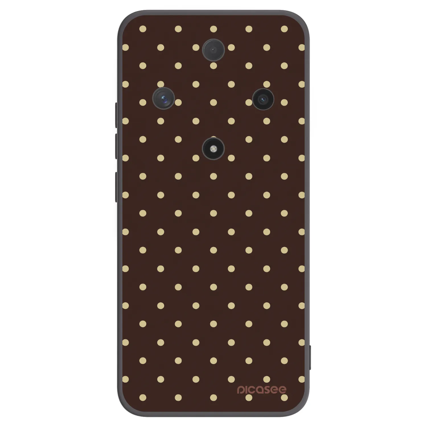 Picasee silikónový čierny obal pre Honor Magic6 Lite 5G - Vanilla Dots & Chocolate