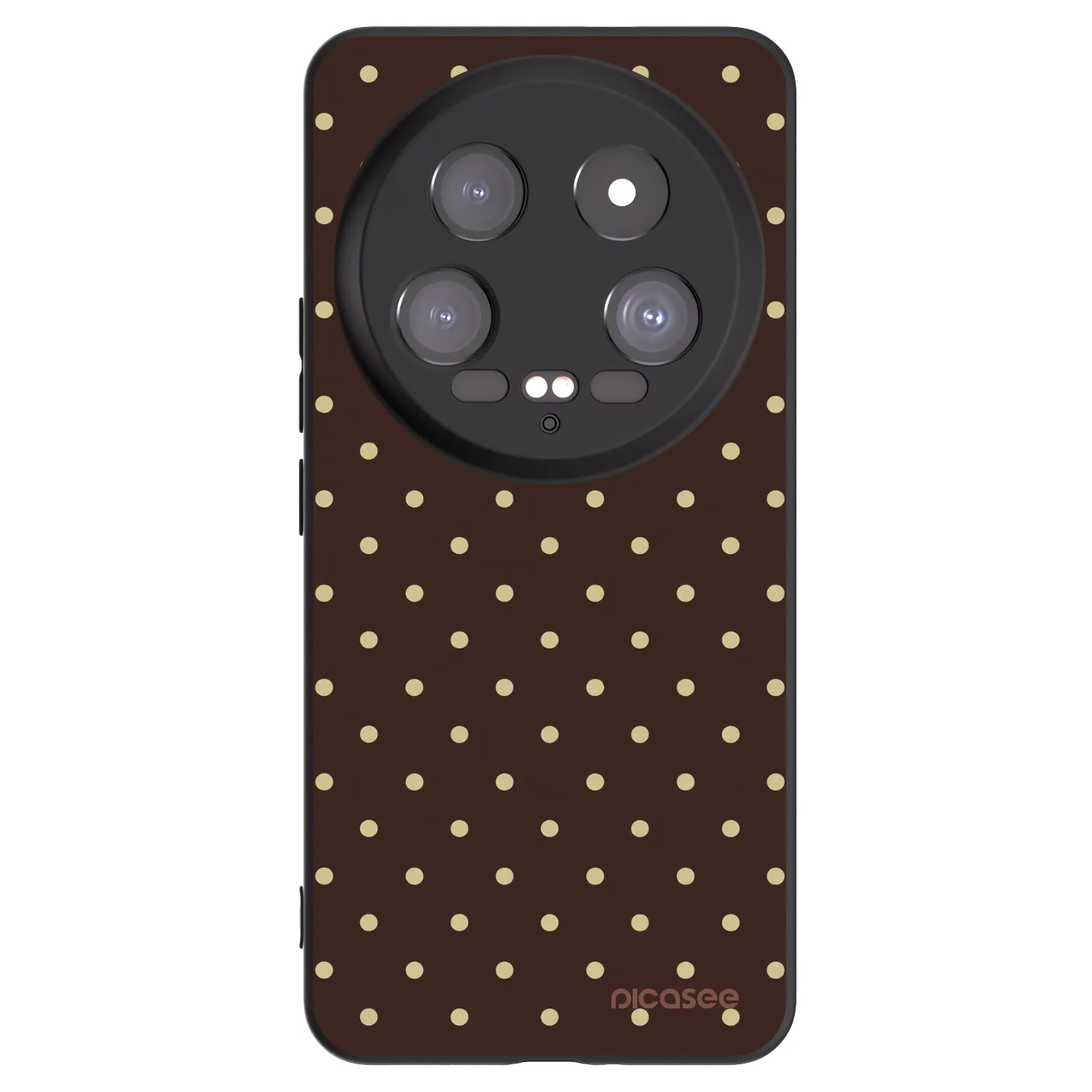 Picasee silikónový čierny obal pre Xiaomi 14 Ultra - Vanilla Dots & Chocolate