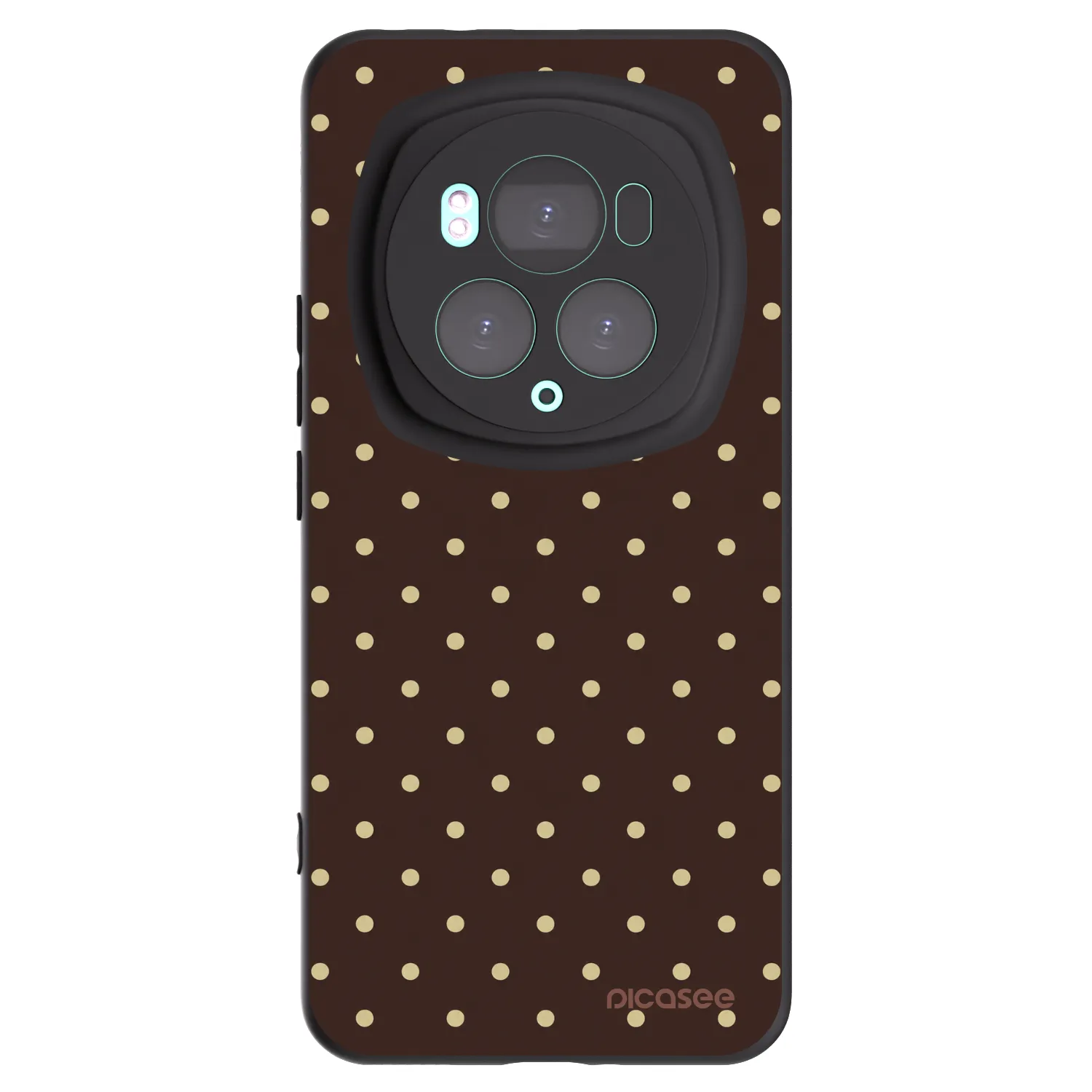 Picasee silikónový čierny obal pre Honor Magic6 Pro - Vanilla Dots & Chocolate