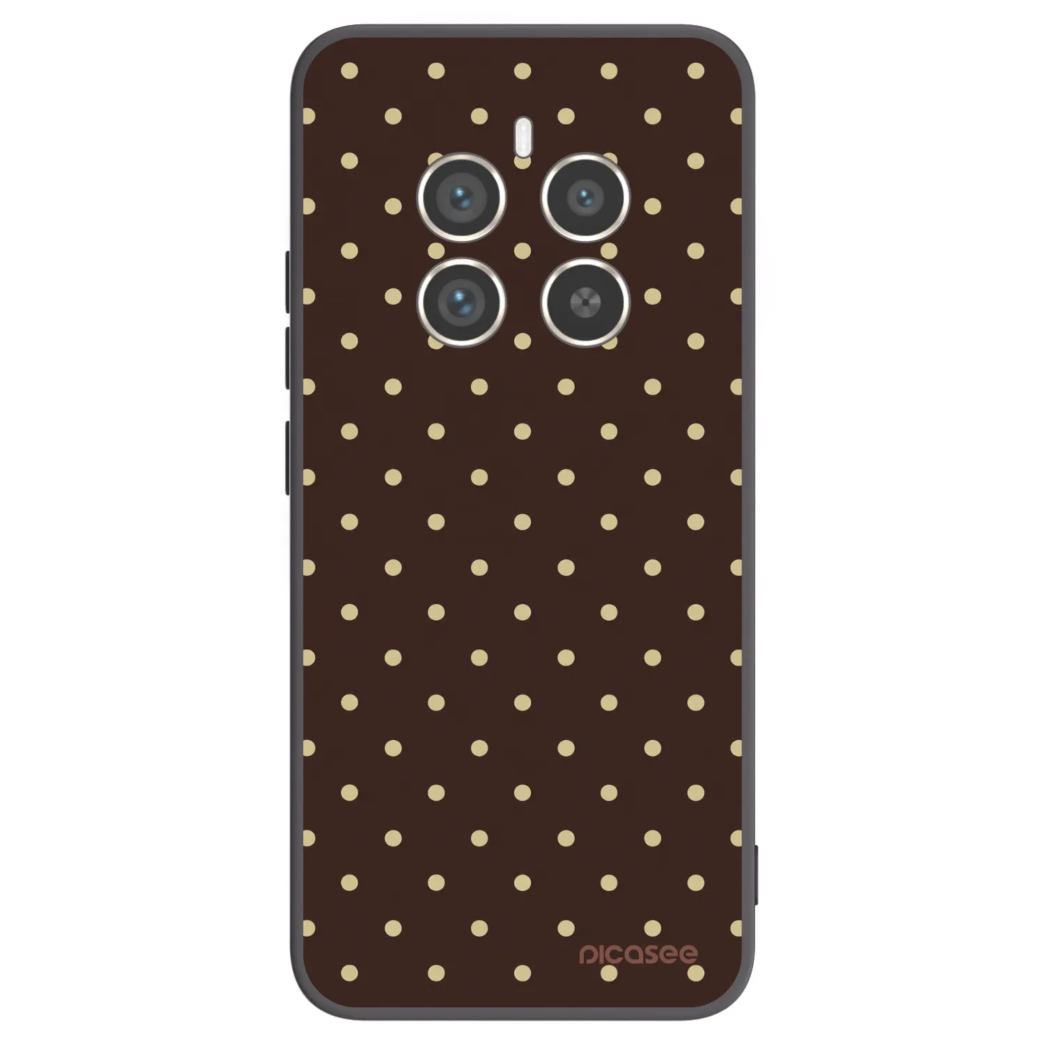 Picasee silikónový čierny obal pre Realme 12 Pro 5G - Vanilla Dots & Chocolate