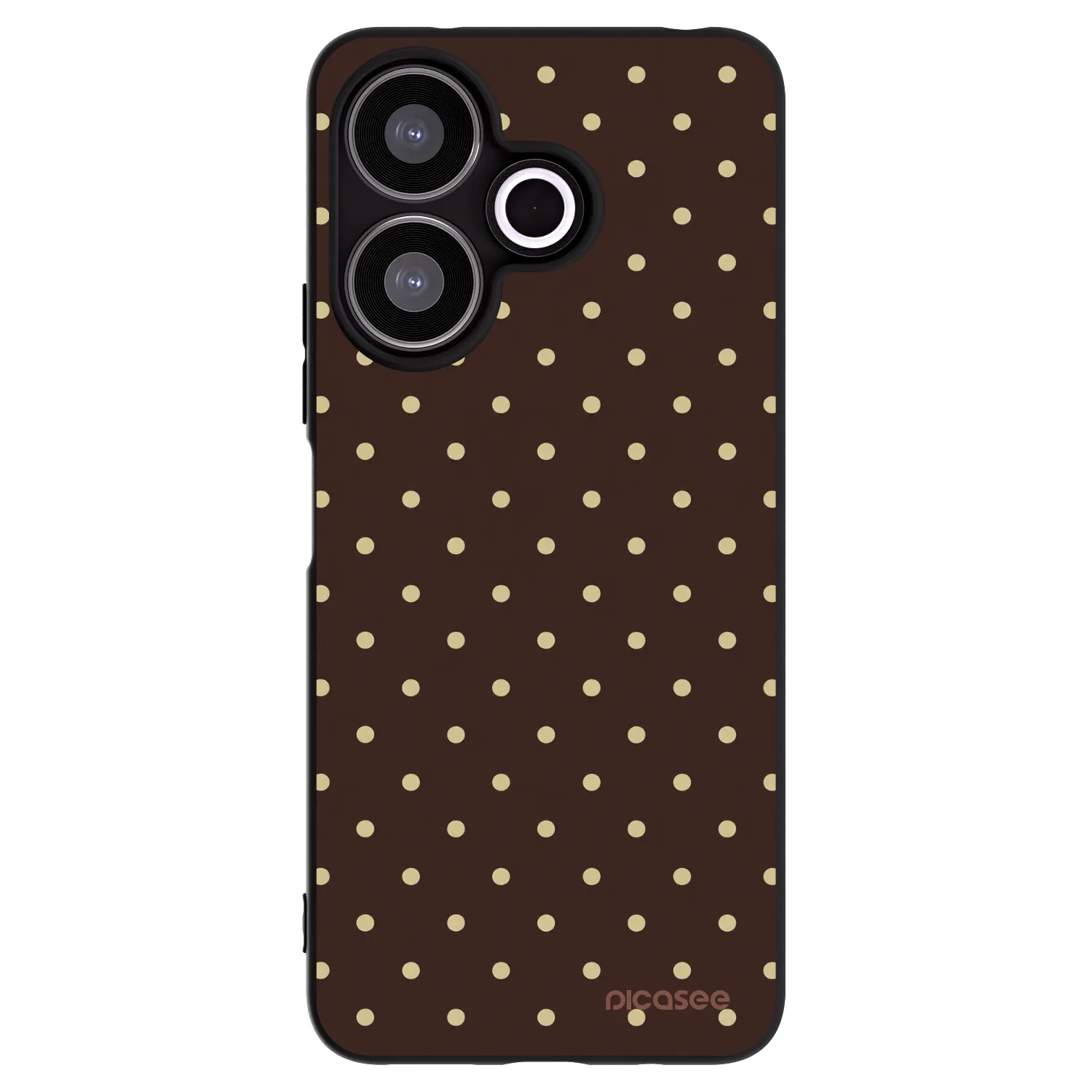 Picasee silikónový čierny obal pre Xiaomi Redmi 13 4G - Vanilla Dots & Chocolate