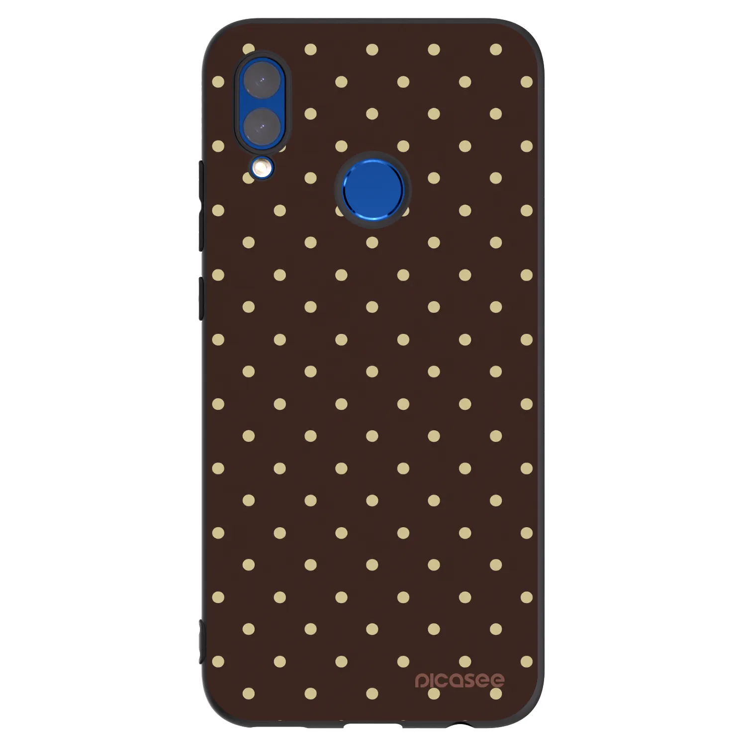 Picasee silikónový čierny obal pre Honor 10 Lite - Vanilla Dots & Chocolate