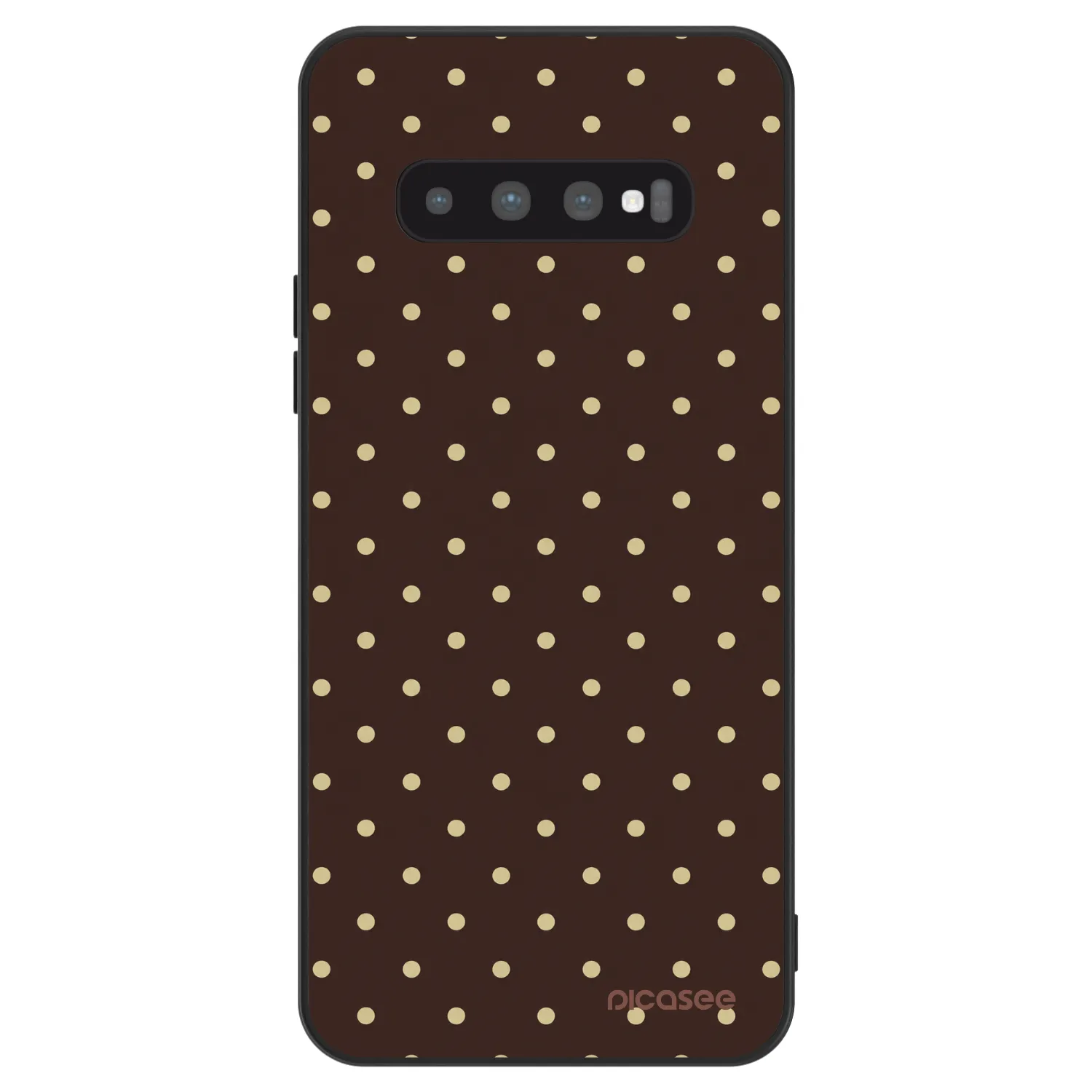 Picasee ULTIMATE CASE pro Samsung Galaxy S10 Plus G975 - Vanilla Dots & Chocolate