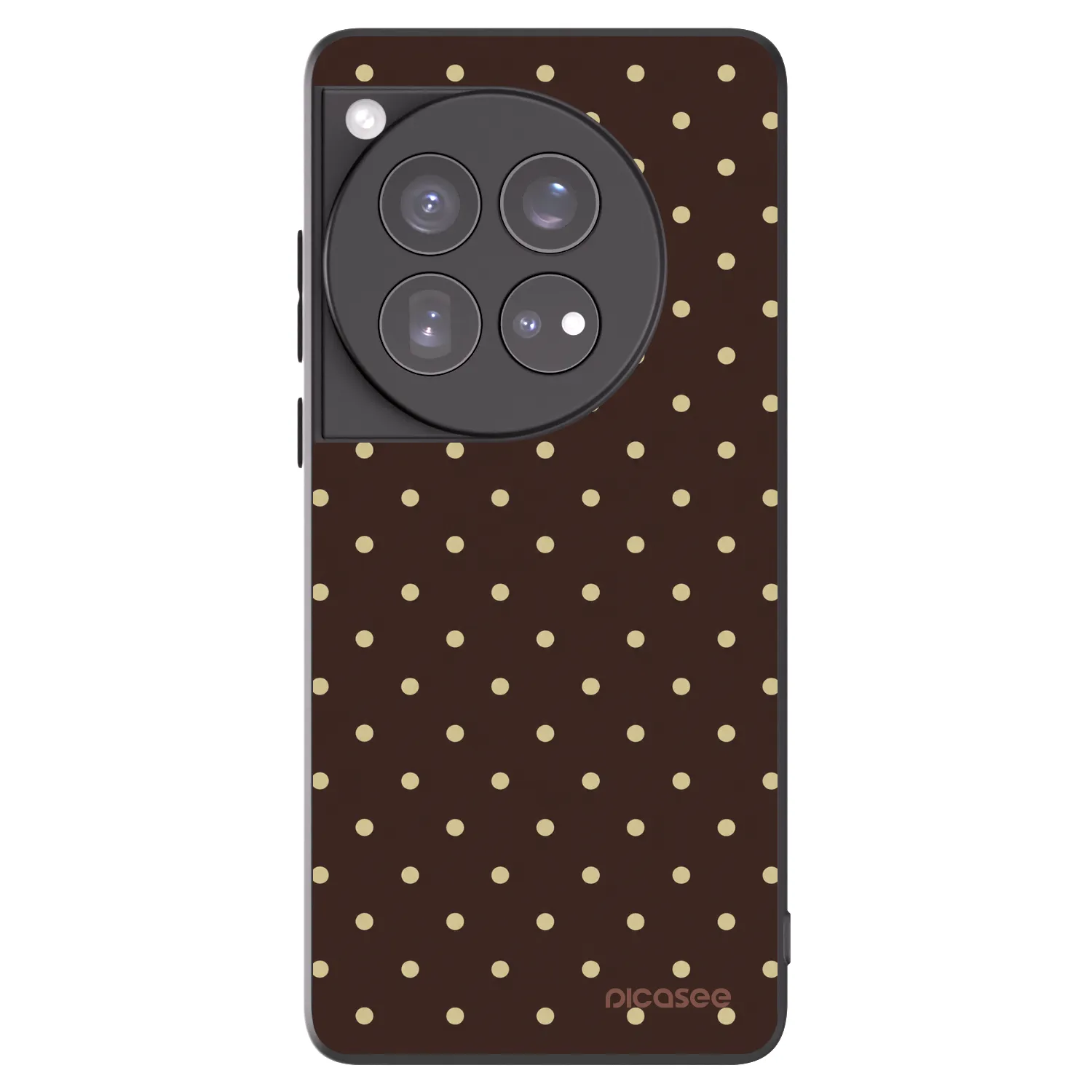 Picasee silikónový čierny obal pre OnePlus 12 5G - Vanilla Dots & Chocolate