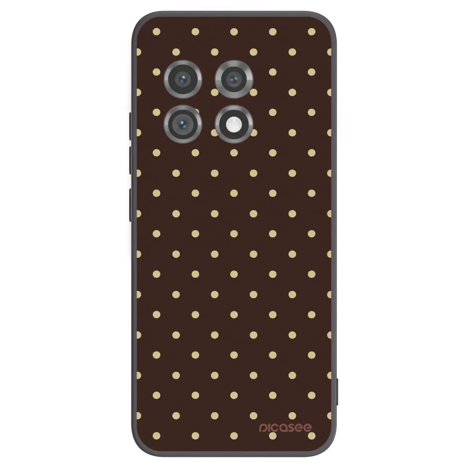 Picasee silikónový čierny obal pre OnePlus 11 5G - Vanilla Dots & Chocolate
