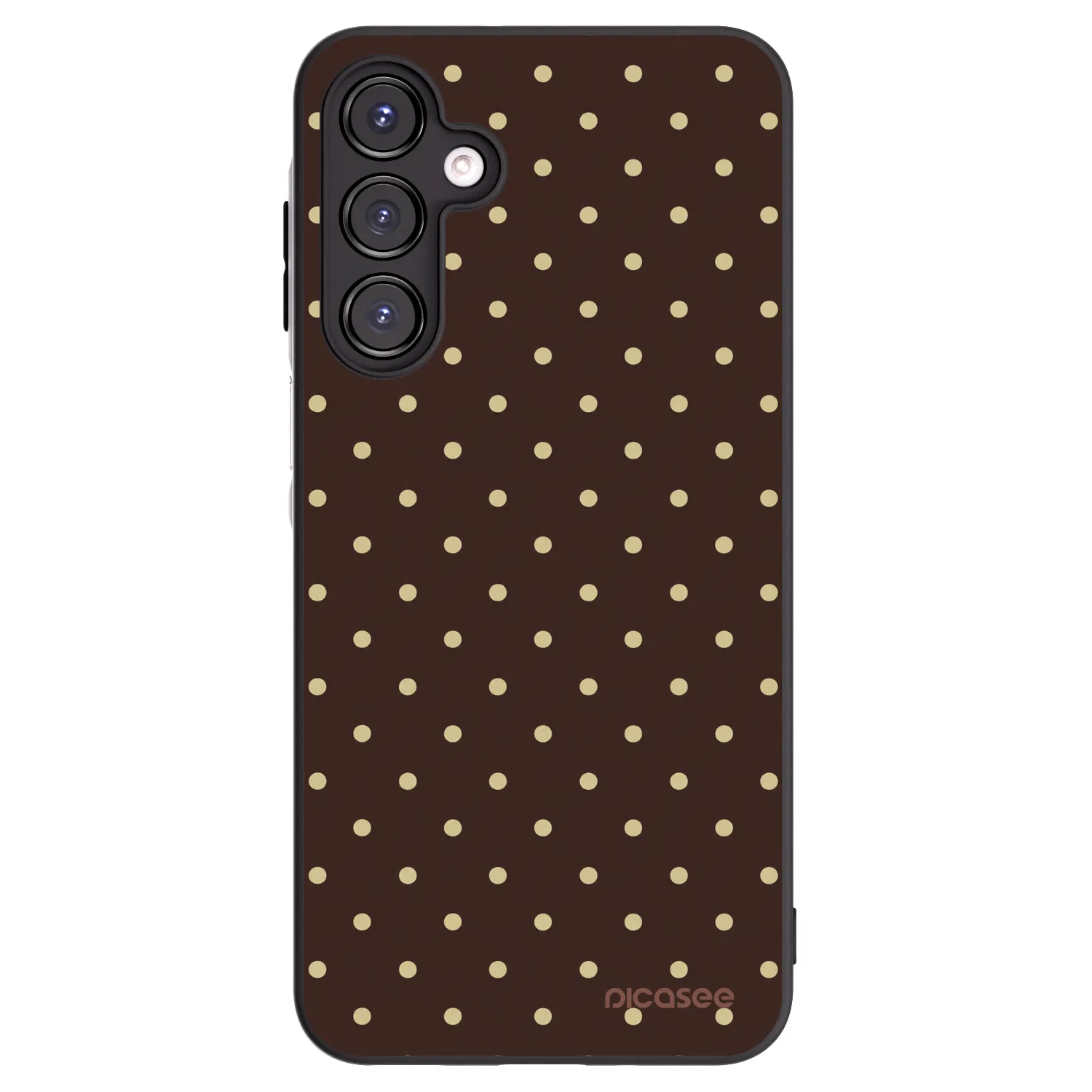 Picasee silikónový čierny obal pre Samsung Galaxy A16 5G - Vanilla Dots & Chocolate