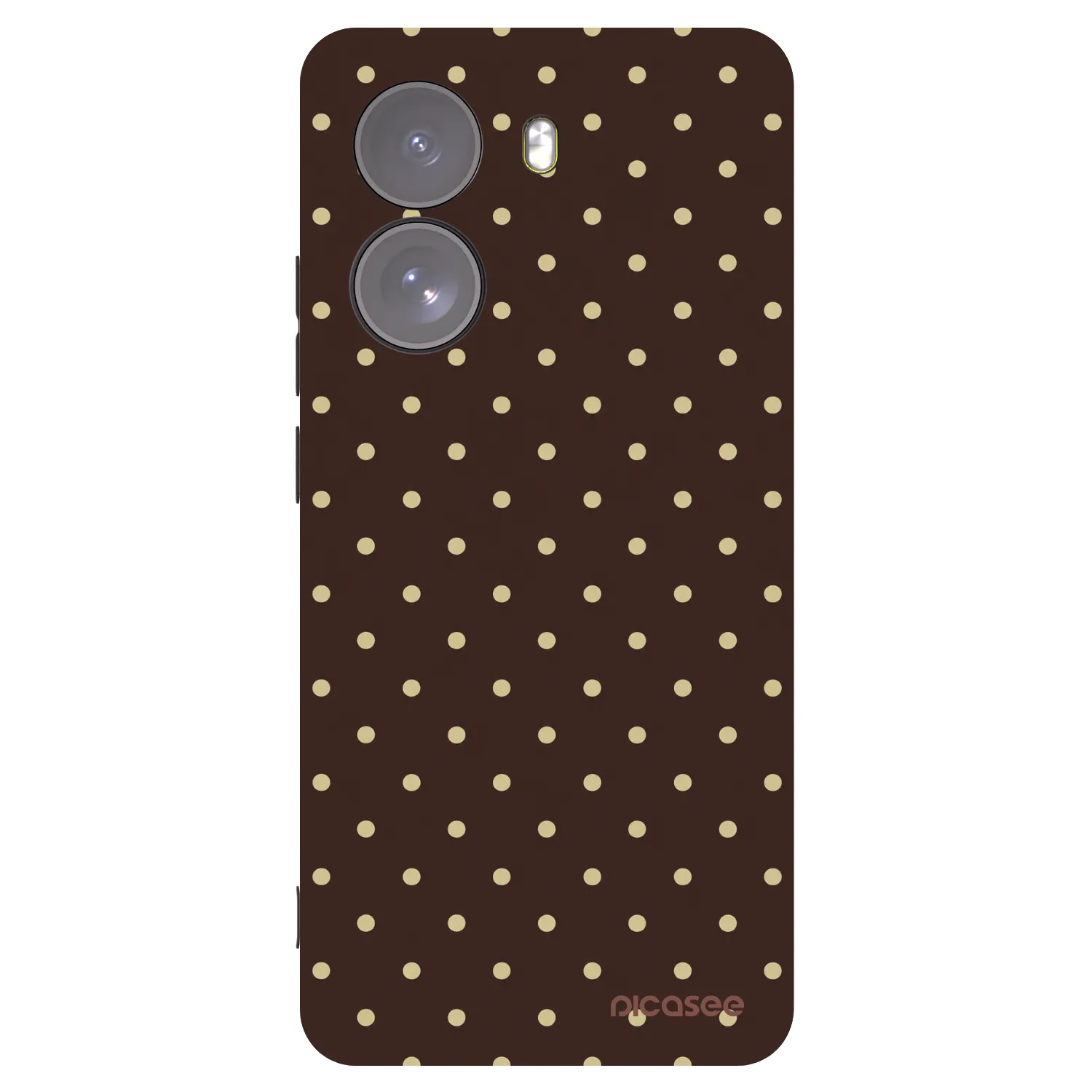Picasee silikónový čierny obal pre Xiaomi Poco X7 - Vanilla Dots & Chocolate