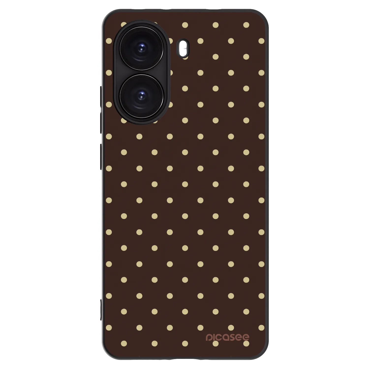 Picasee silikónový čierny obal pre Xiaomi Poco X7 Pro 5G - Vanilla Dots & Chocolate