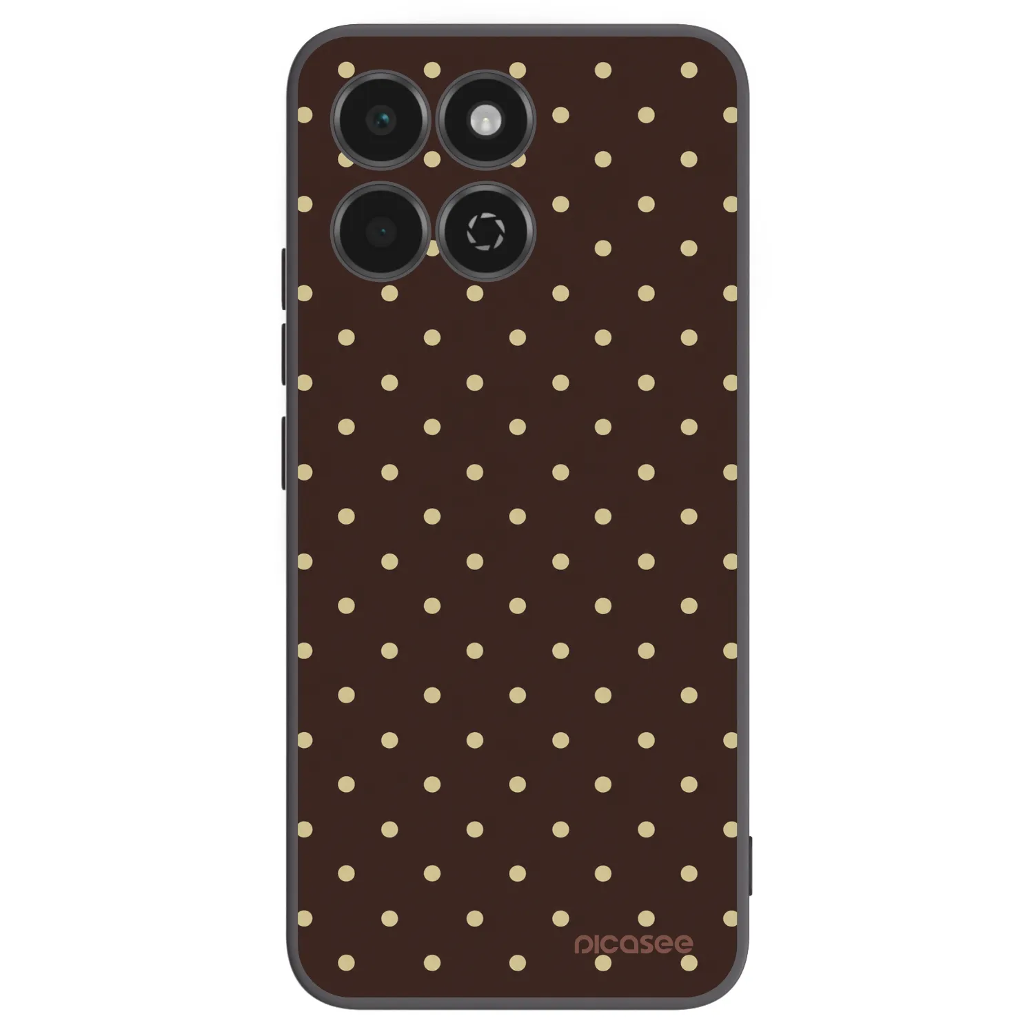 Picasee silikónový čierny obal pre Honor 200 Smart 5G - Vanilla Dots & Chocolate
