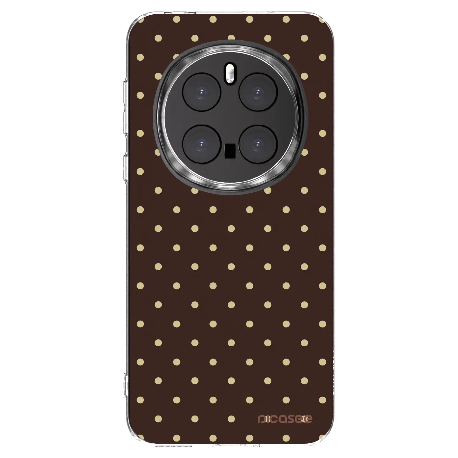 Picasee silikónový prehľadný obal pre Honor Magic7 Pro 5G - Vanilla Dots & Chocolate