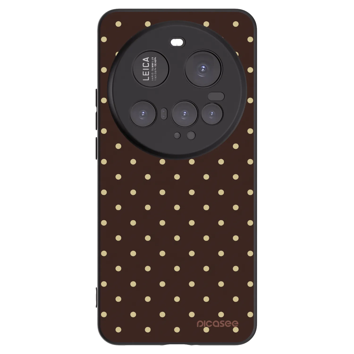 Picasee silikónový čierny obal pre Xiaomi 15 Ultra - Vanilla Dots & Chocolate